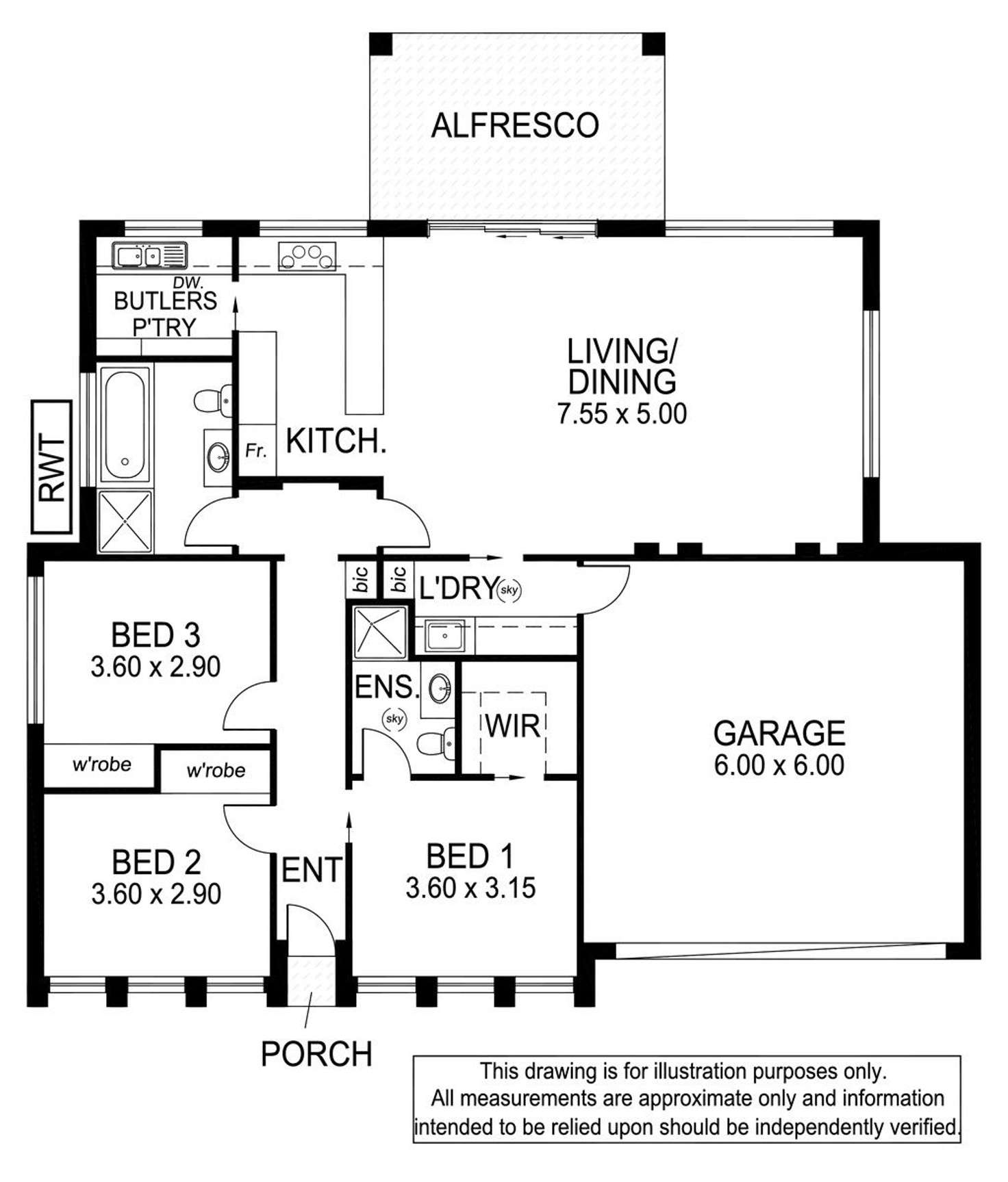Floorplan of Homely house listing, 1B Yapinga Street, South Plympton SA 5038