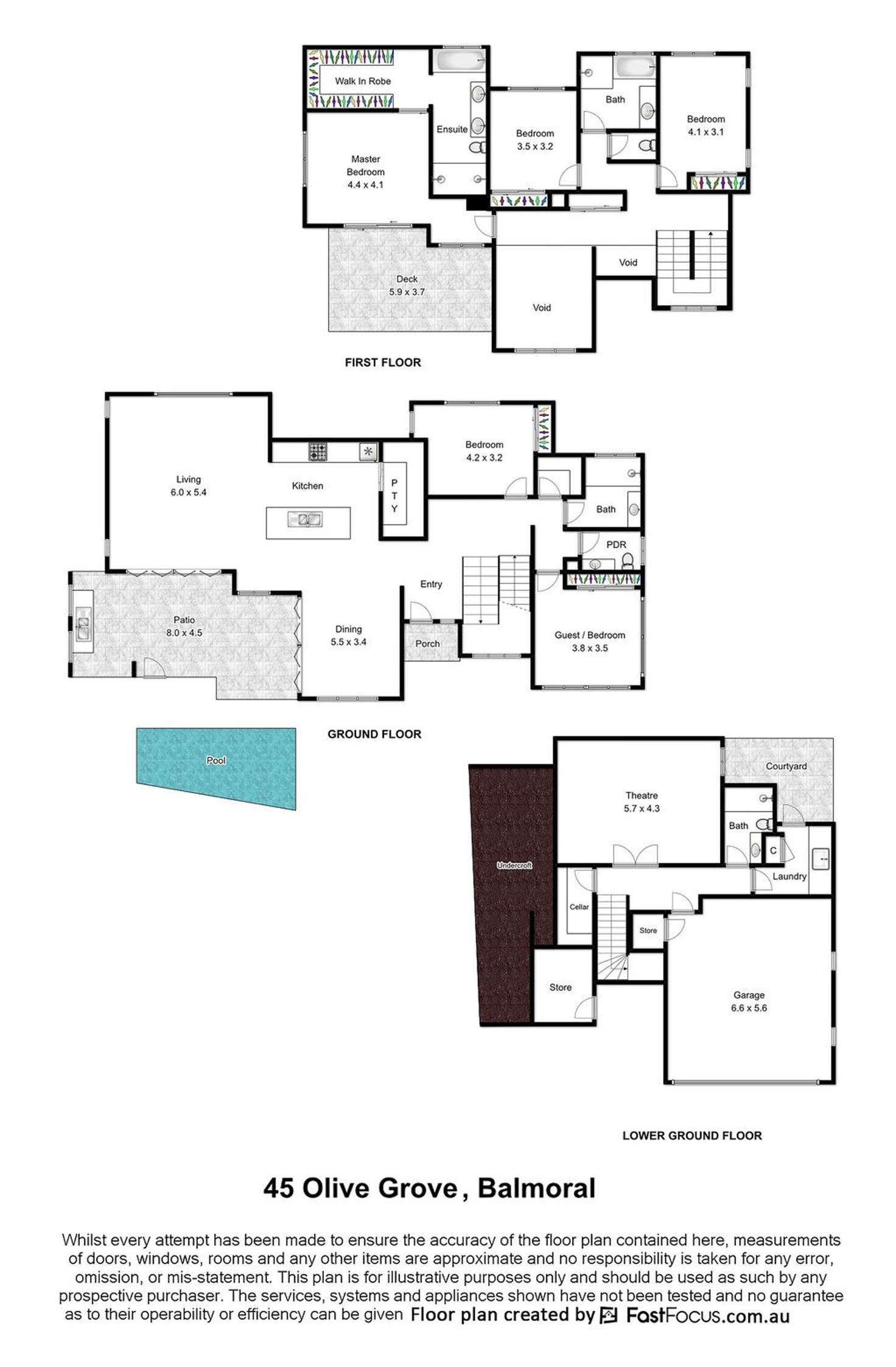 Floorplan of Homely house listing, 45 Olive Grove, Balmoral QLD 4171