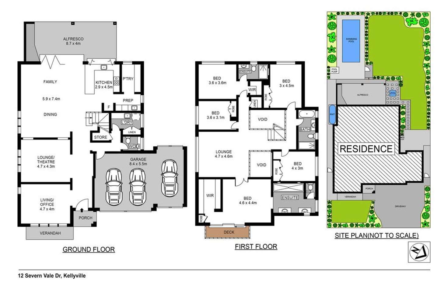 Floorplan of Homely house listing, 12 Severn Vale Drive, Kellyville NSW 2155