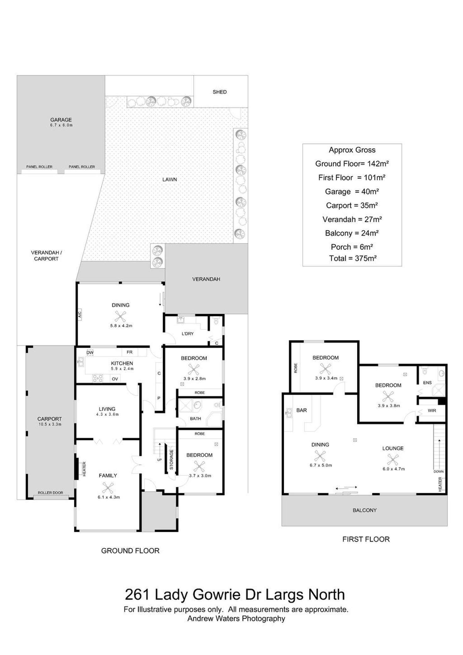 Floorplan of Homely house listing, 261 Lady Gowrie Drive, Largs North SA 5016