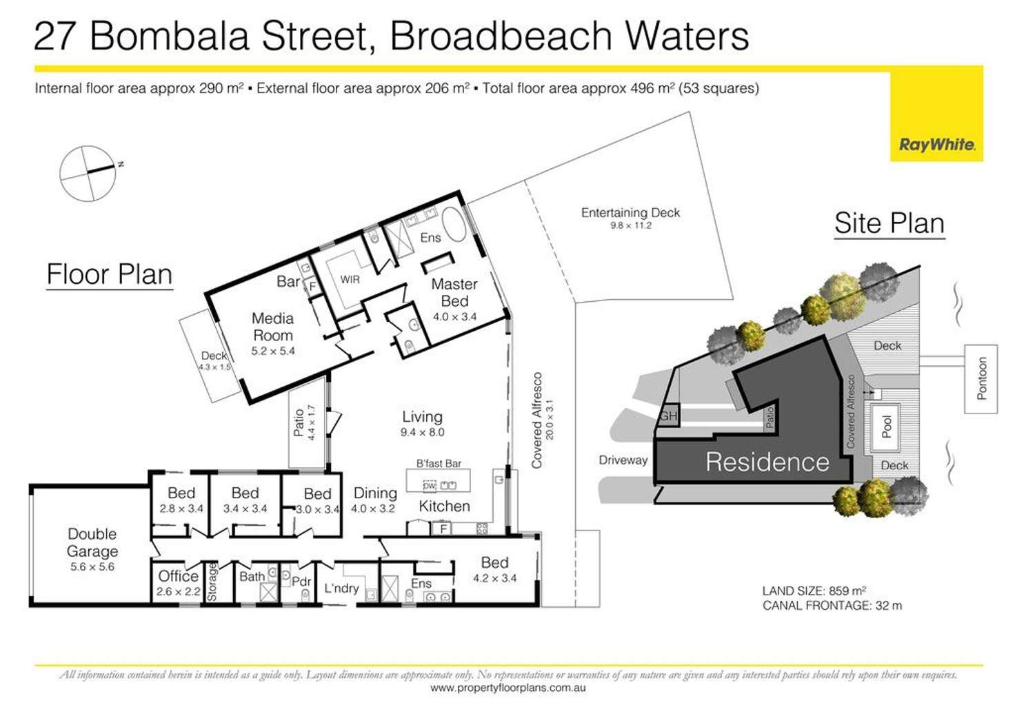 Floorplan of Homely house listing, 27 Bombala Street, Broadbeach Waters QLD 4218