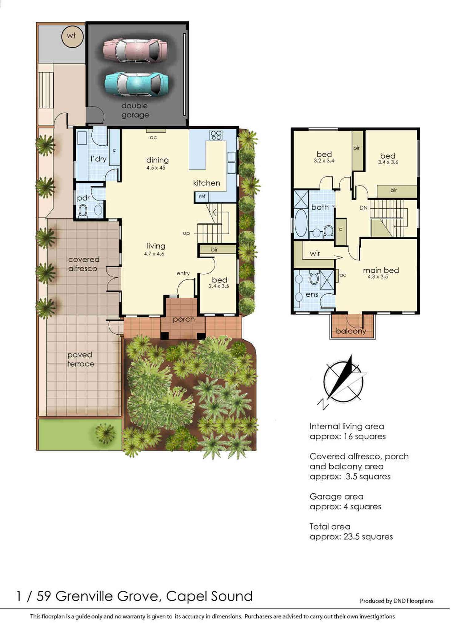 Floorplan of Homely house listing, 1/59 Grenville Grove, Capel Sound VIC 3940