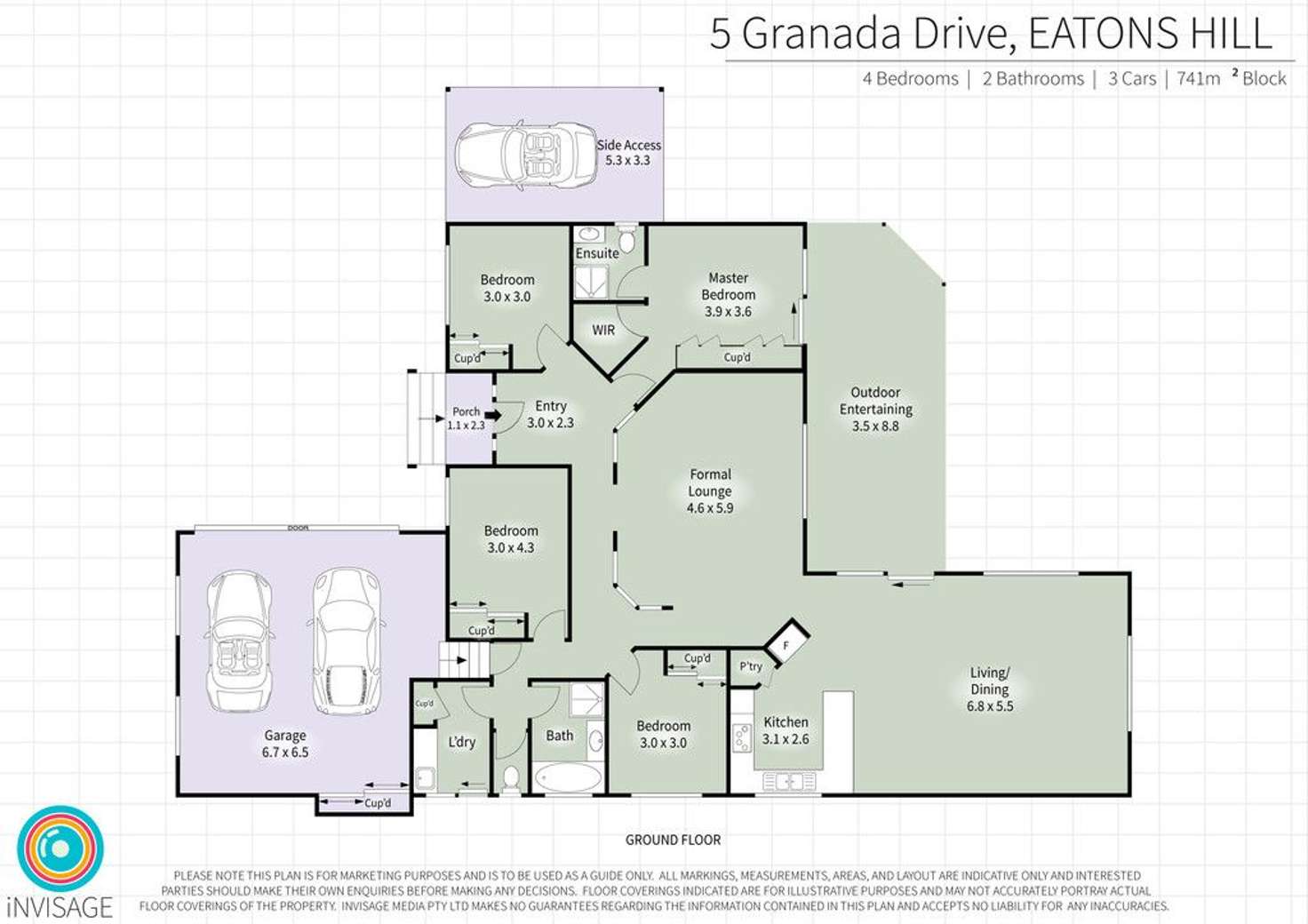 Floorplan of Homely house listing, 5 Granada Drive, Eatons Hill QLD 4037