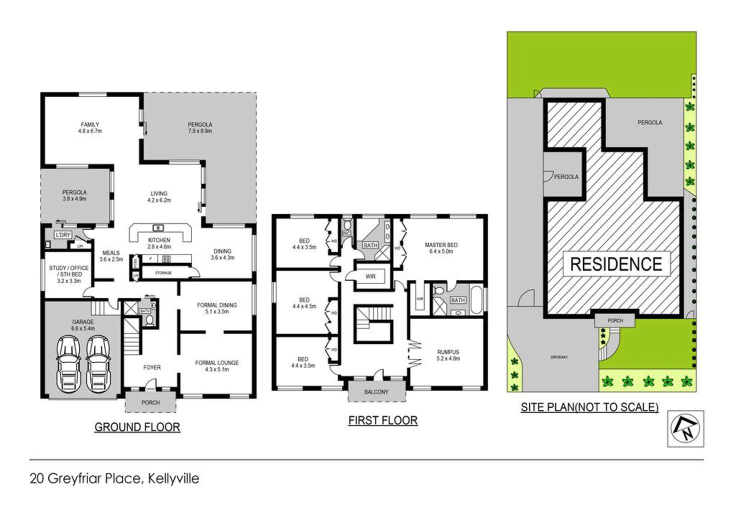 Floorplan of Homely house listing, 20 Greyfriar Place, Kellyville NSW 2155