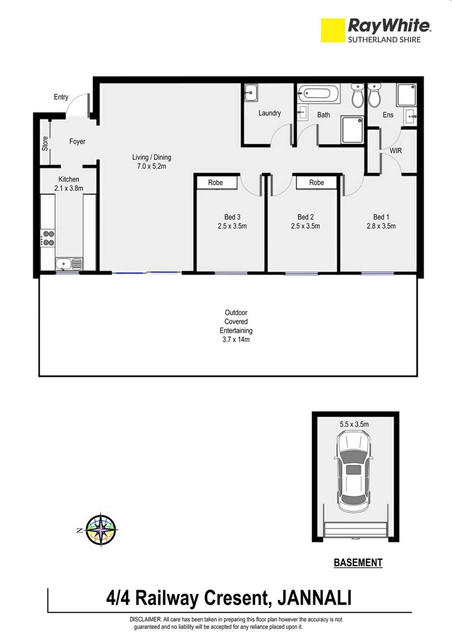 Floorplan of Homely unit listing, 4/4-6 Railway Crescent, Jannali NSW 2226