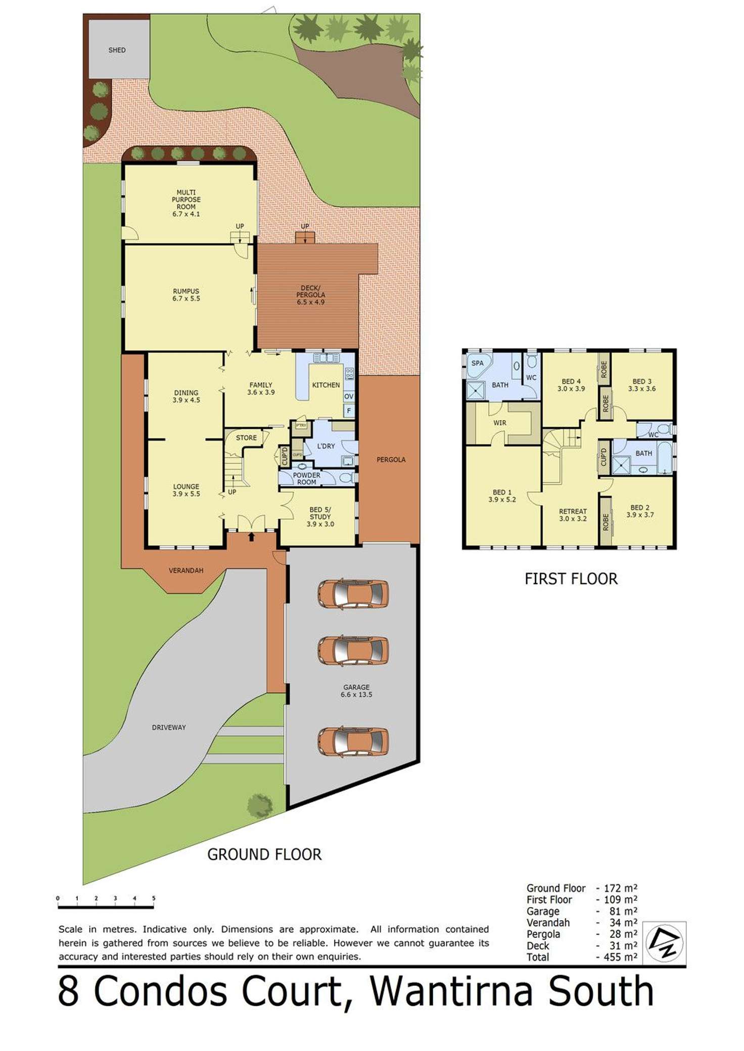 Floorplan of Homely house listing, 8 Condos Court, Wantirna South VIC 3152