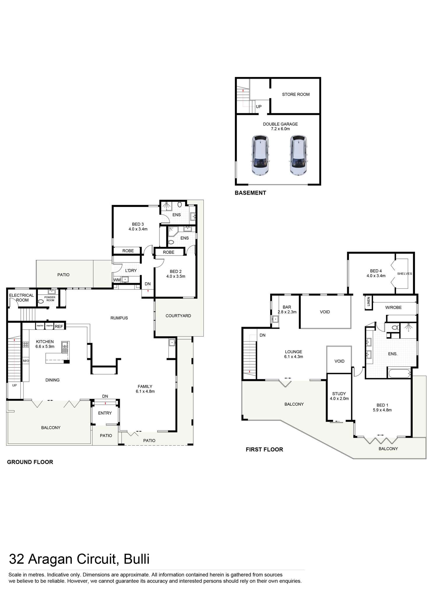 Floorplan of Homely house listing, 32 Aragan Circuit, Bulli NSW 2516