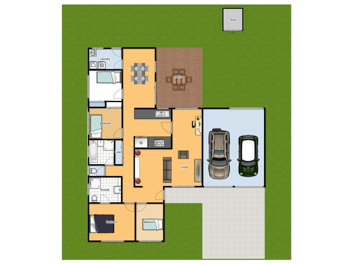 Floorplan of Homely house listing, 18 Allira Crescent, Carseldine QLD 4034