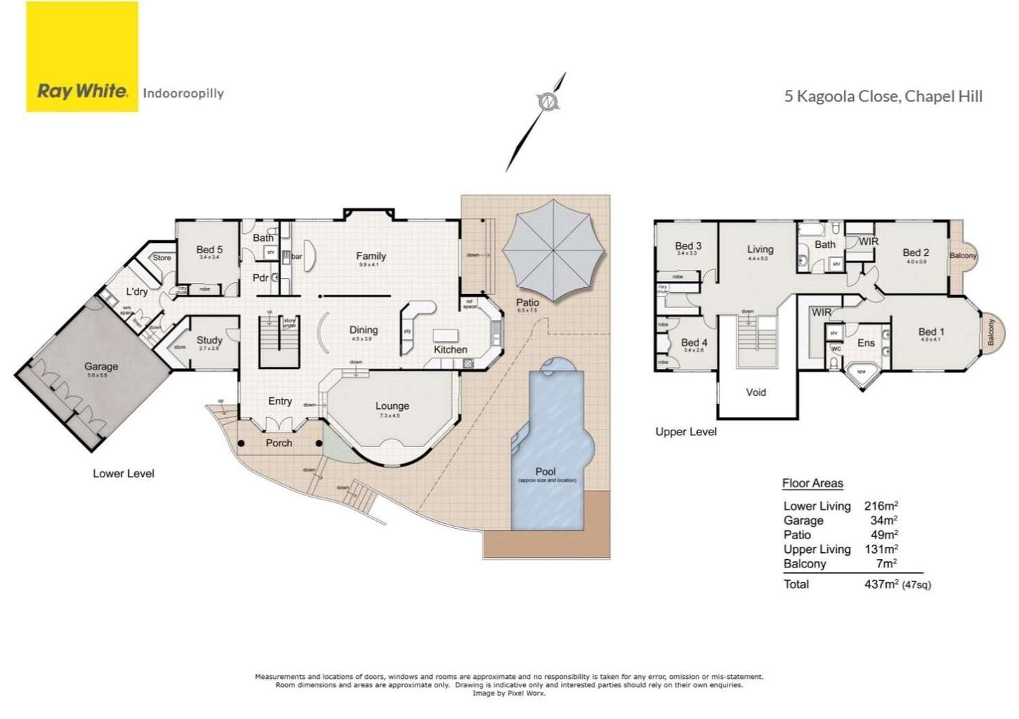 Floorplan of Homely house listing, 5 Kagoola Close, Chapel Hill QLD 4069