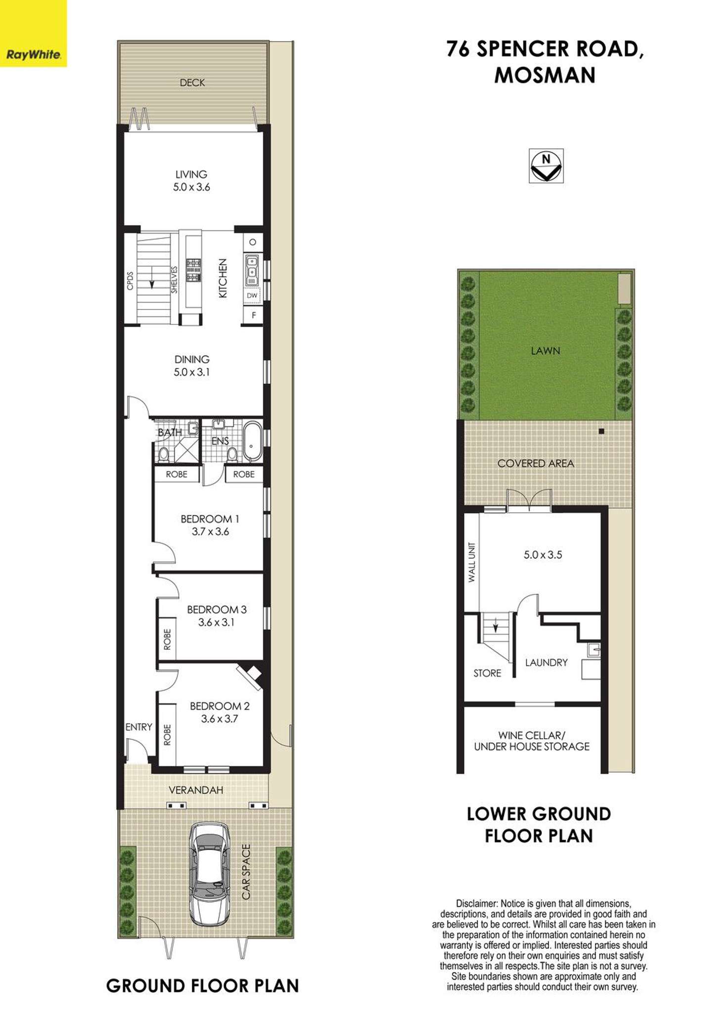 Floorplan of Homely house listing, 76 Spencer Road, Mosman NSW 2088