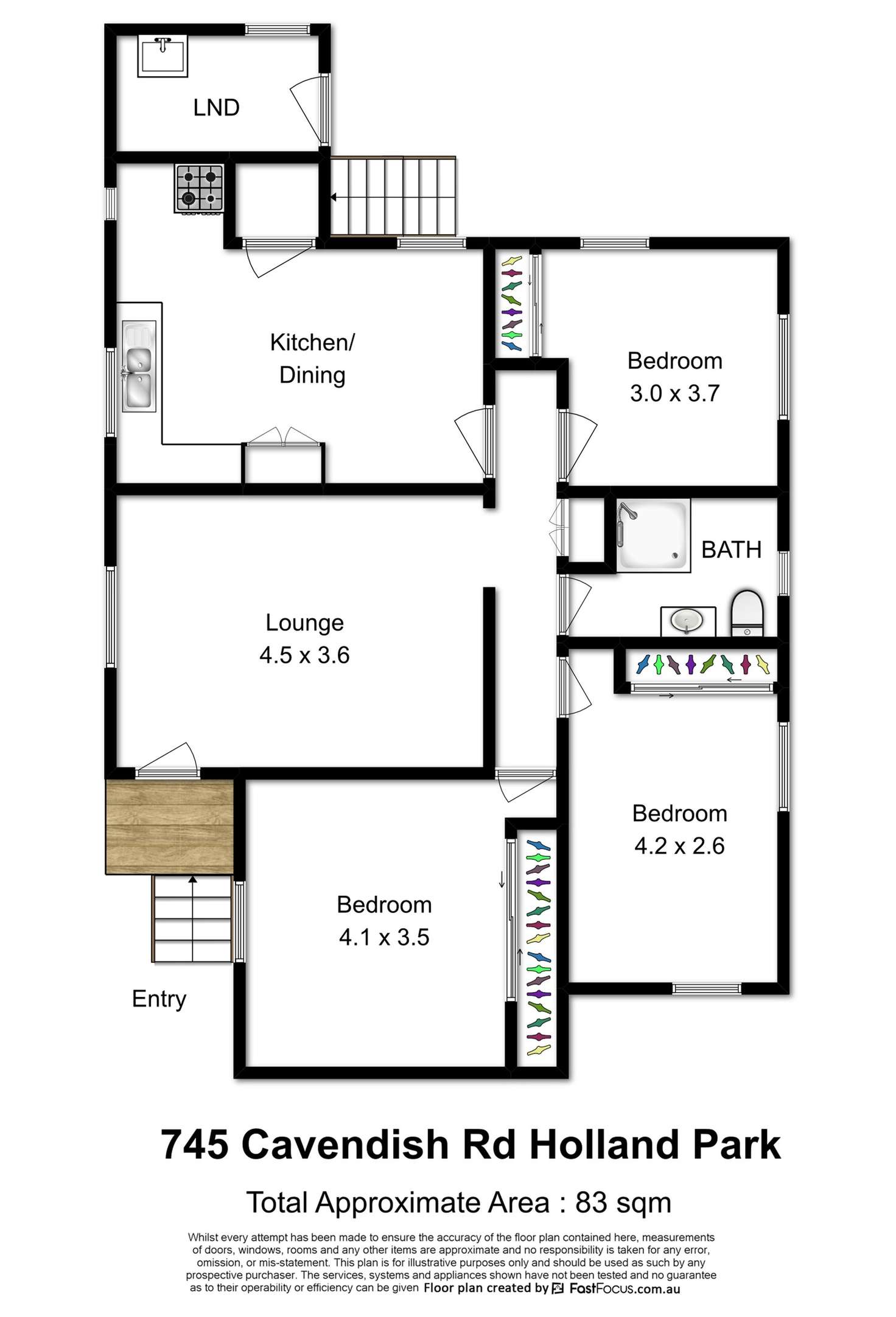 Floorplan of Homely house listing, 745 Cavendish Road, Holland Park QLD 4121