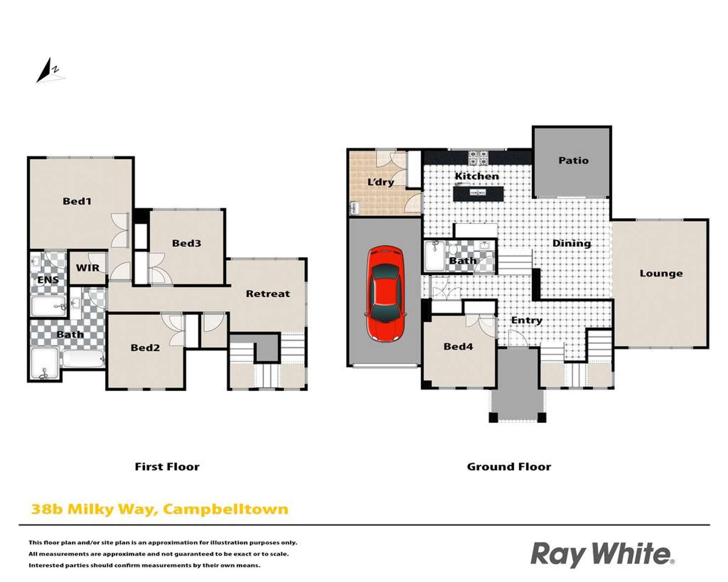 Floorplan of Homely house listing, 38b Milky Way, Campbelltown NSW 2560