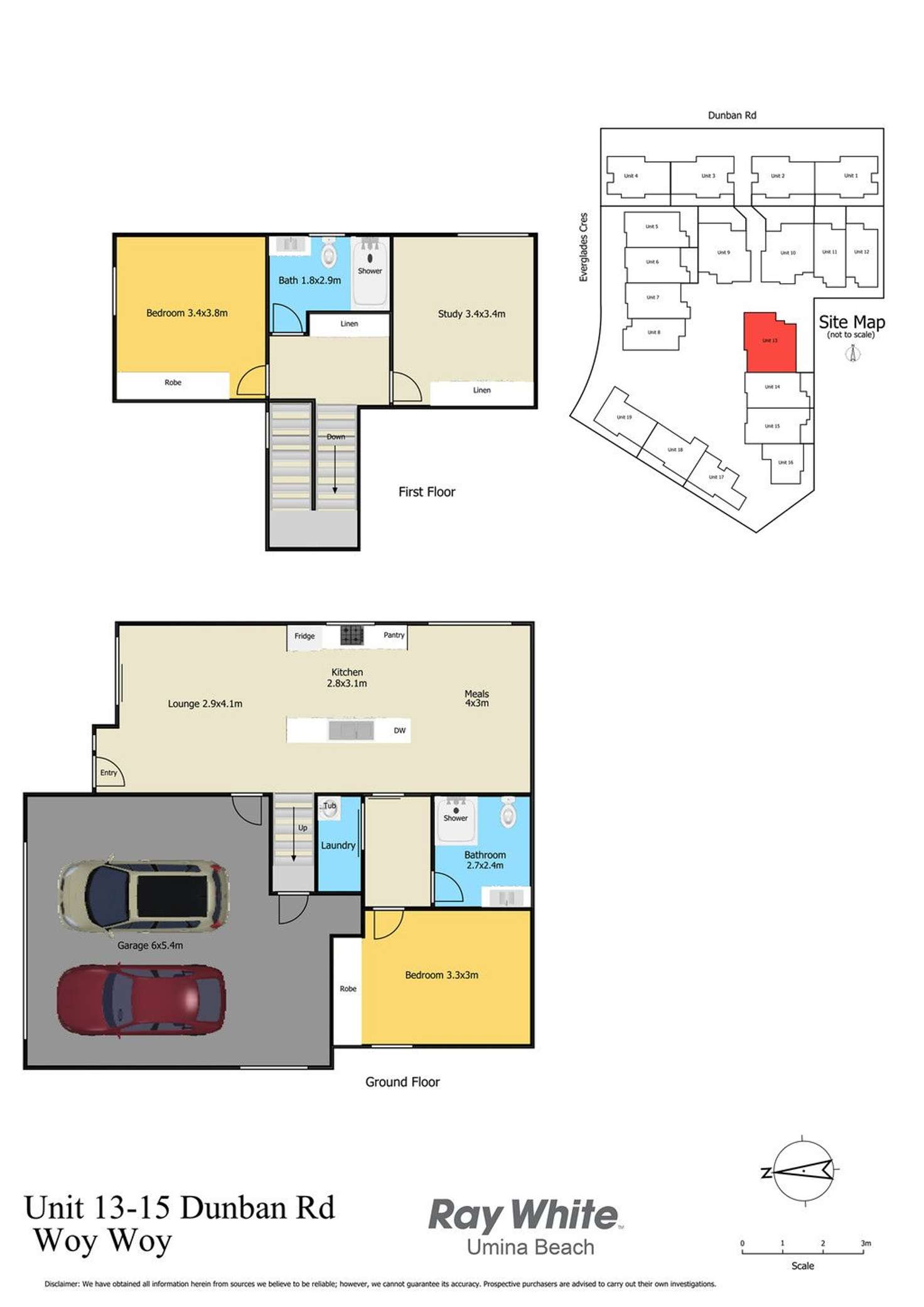 Floorplan of Homely townhouse listing, 13/4 Everglades Crescent, Woy Woy NSW 2256