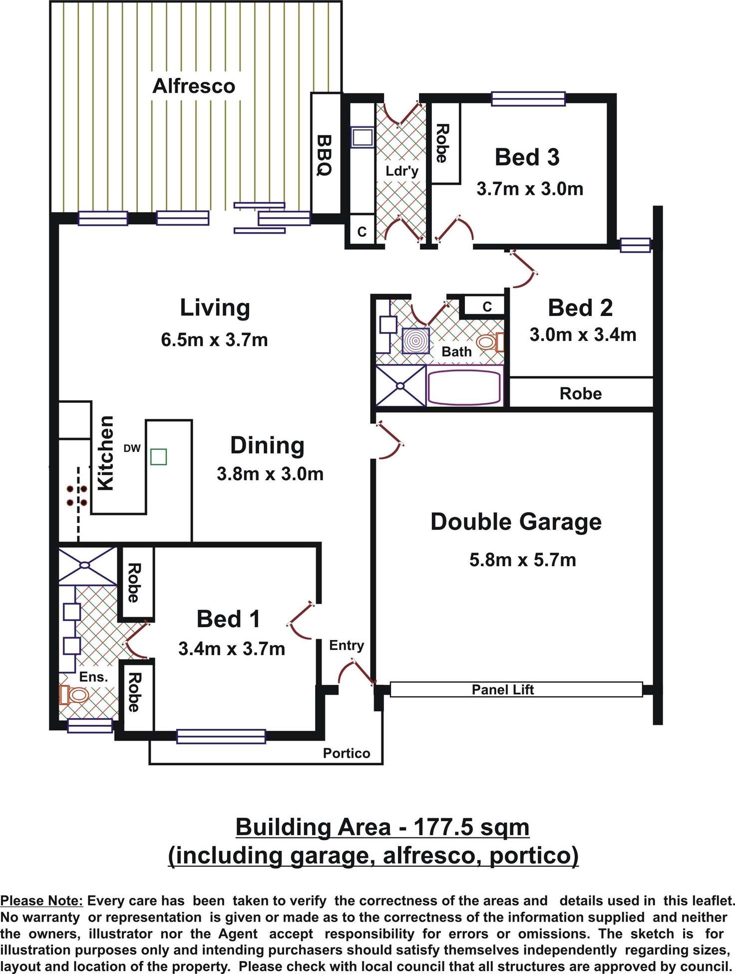 Floorplan of Homely house listing, 28B Frederick Street, Glengowrie SA 5044