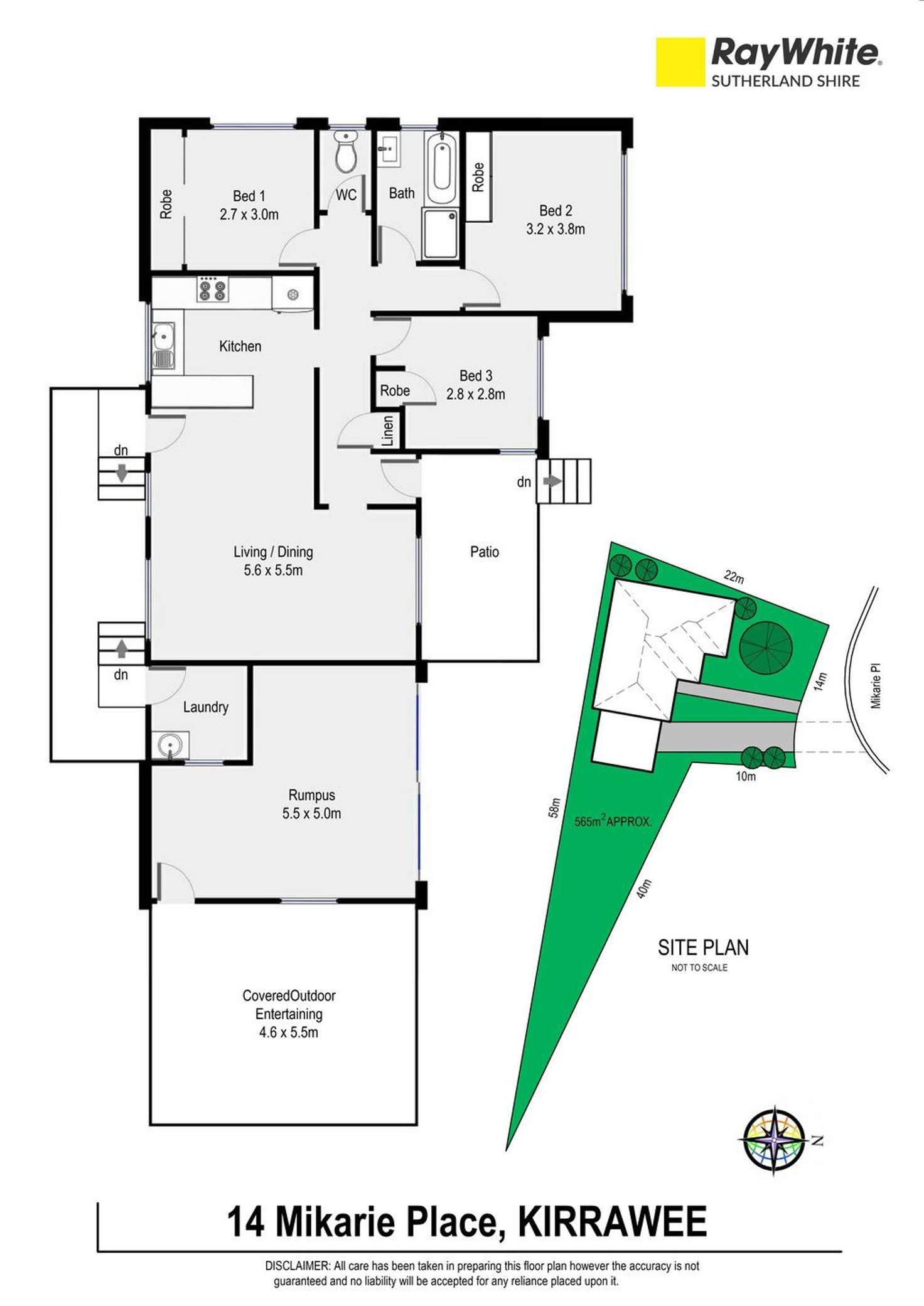 Floorplan of Homely house listing, 14 Mikarie Place, Kirrawee NSW 2232