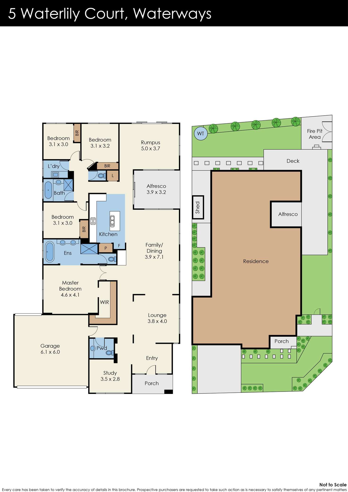 Floorplan of Homely house listing, 5 Waterlily Court, Waterways VIC 3195