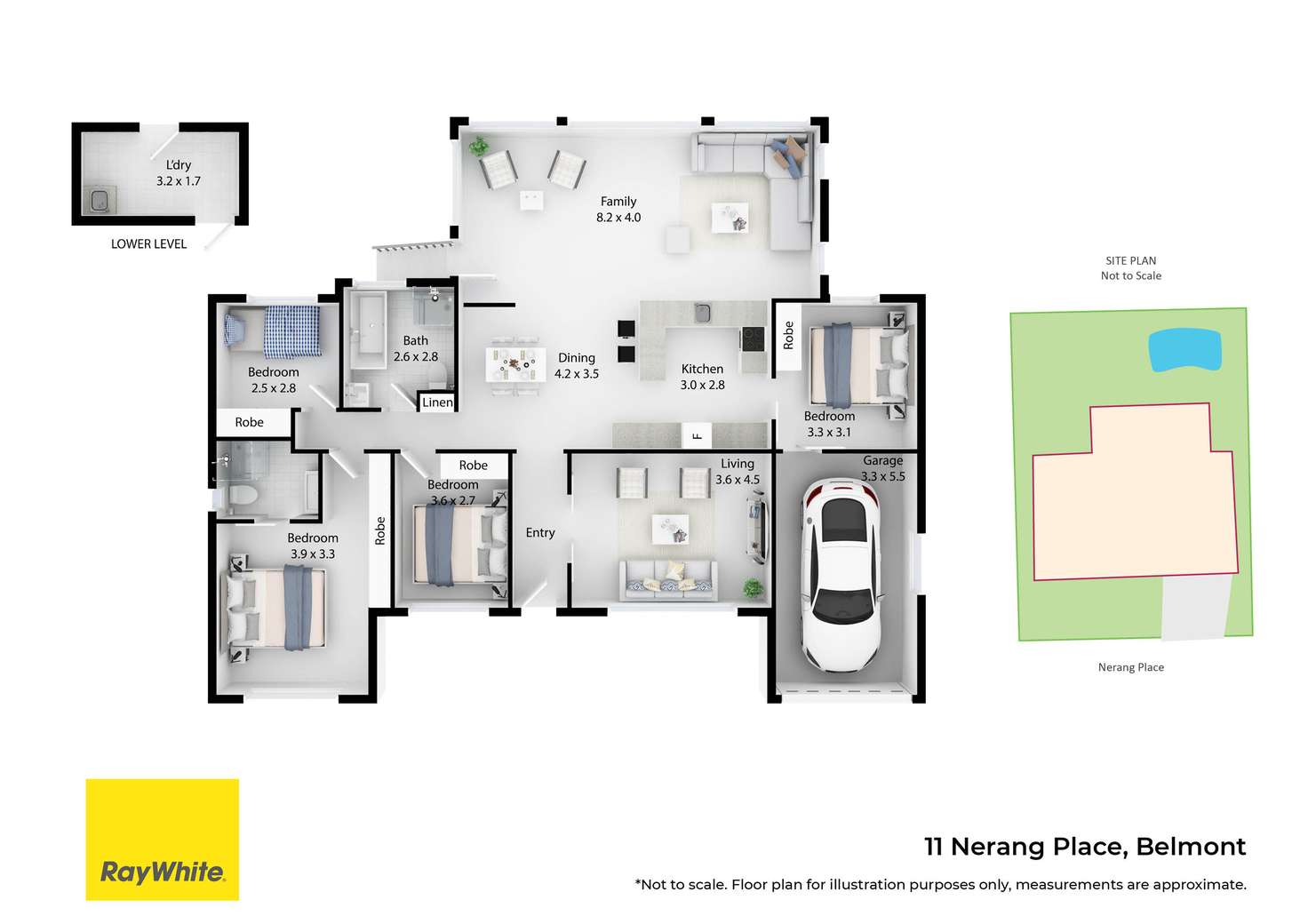 Floorplan of Homely house listing, 11 Nerang Place, Belmont NSW 2280