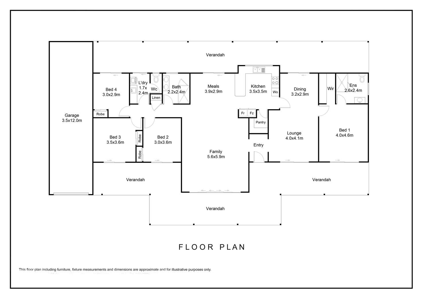Floorplan of Homely house listing, 11 Jamieson Heights, Denmark WA 6333