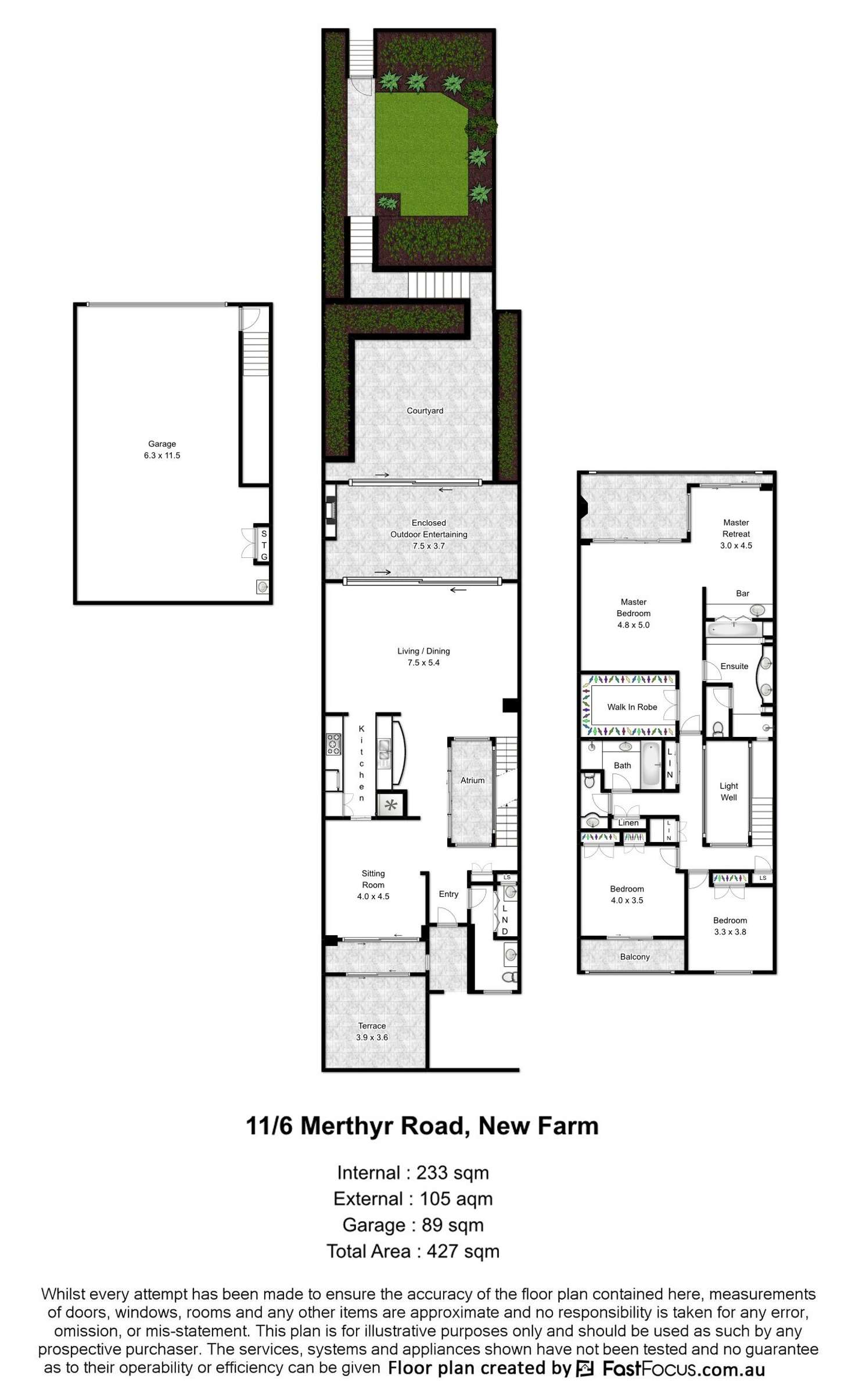 Floorplan of Homely apartment listing, 11/6 Merthyr Road, New Farm QLD 4005