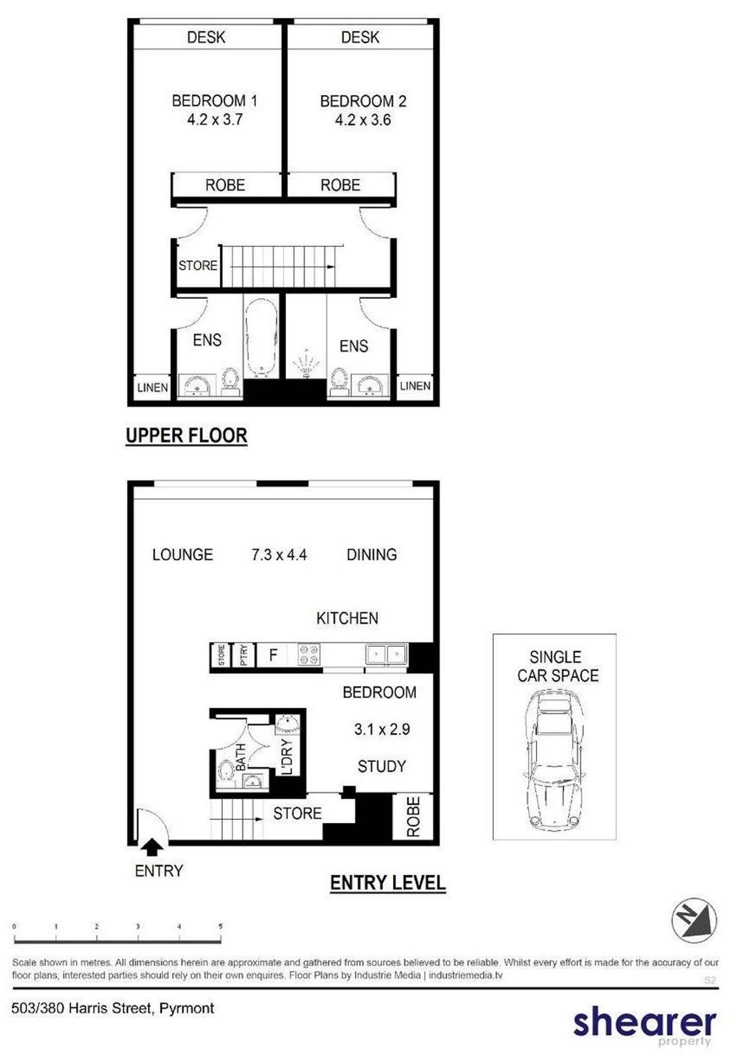 Floorplan of Homely apartment listing, 503/380 Harris Street, Pyrmont NSW 2009