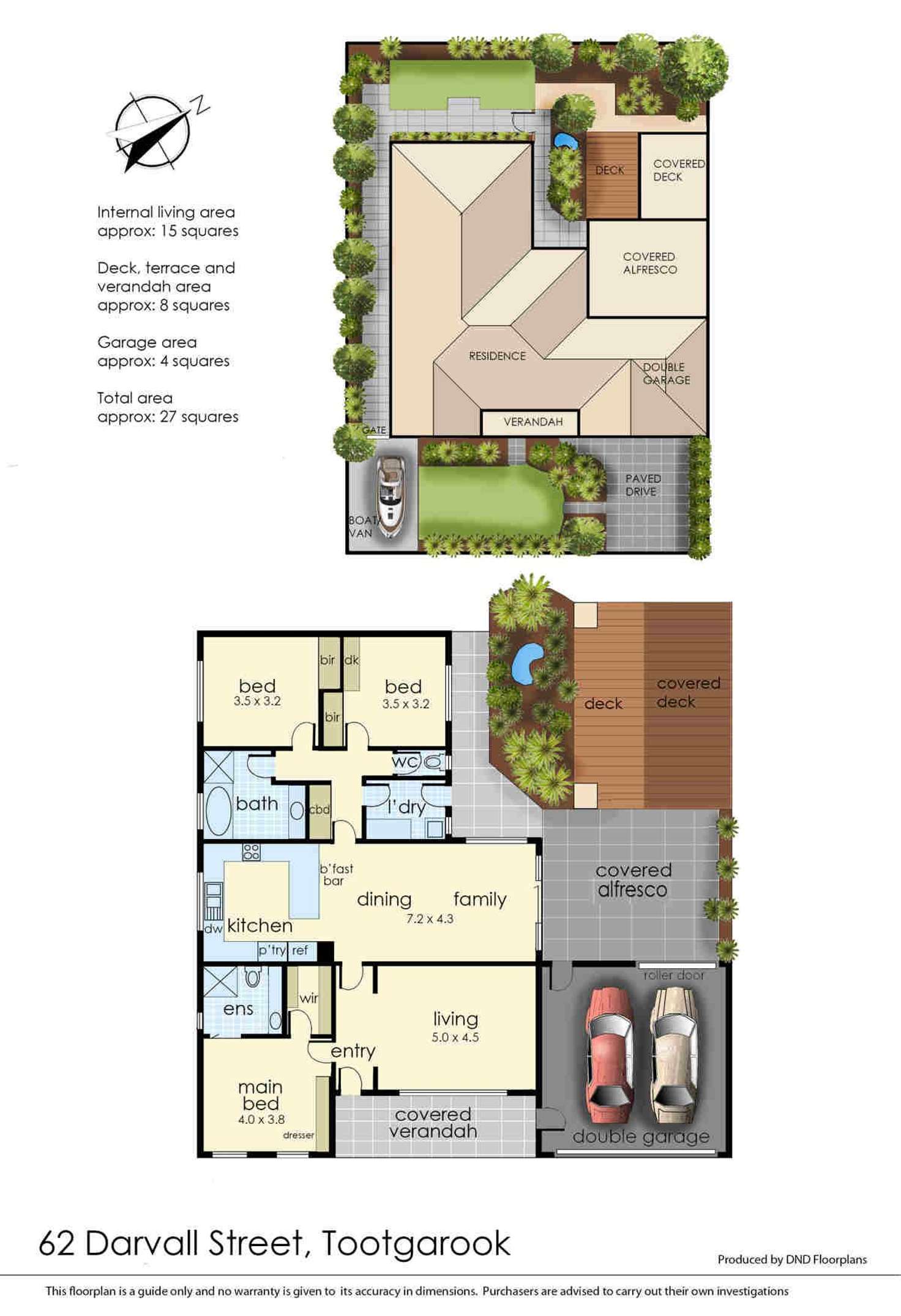 Floorplan of Homely house listing, 62 Darvall Street, Tootgarook VIC 3941