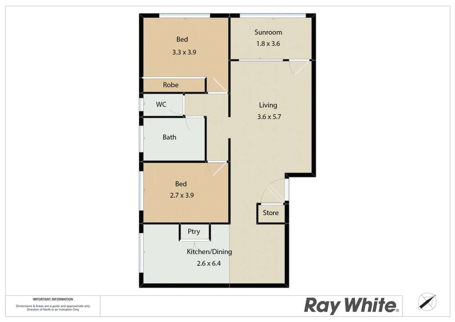 Floorplan of Homely unit listing, 2/16 Swan Street, Cooks Hill NSW 2300