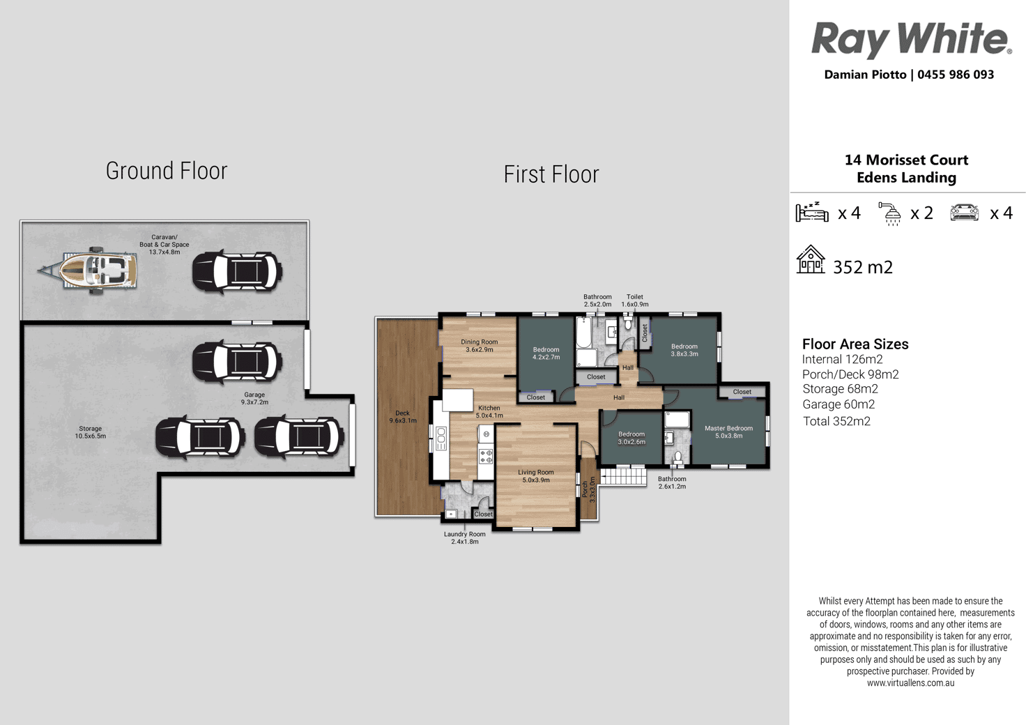 Floorplan of Homely house listing, 14 Morisset Court, Edens Landing QLD 4207