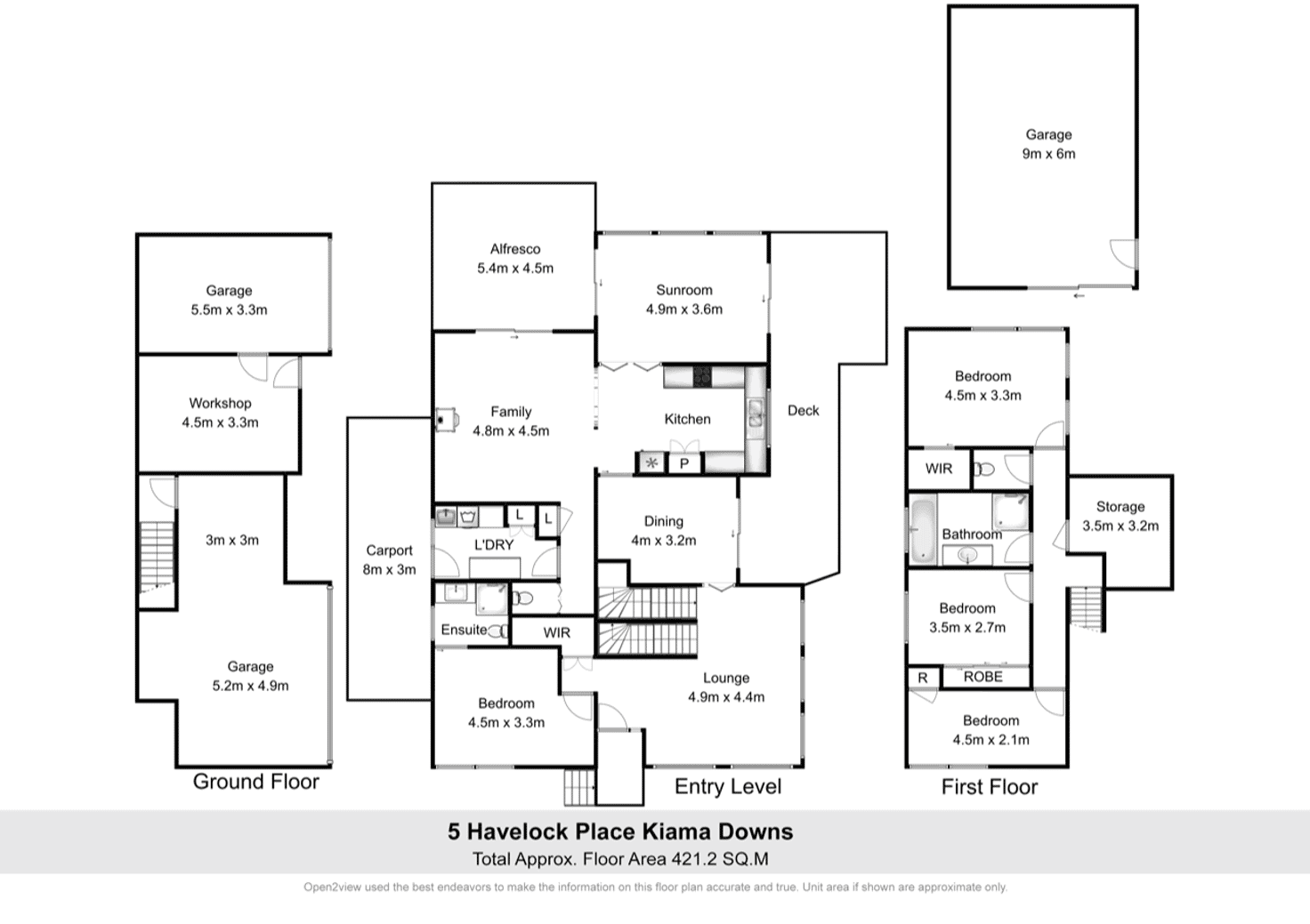 Floorplan of Homely house listing, 5 Havelock Place, Kiama Downs NSW 2533