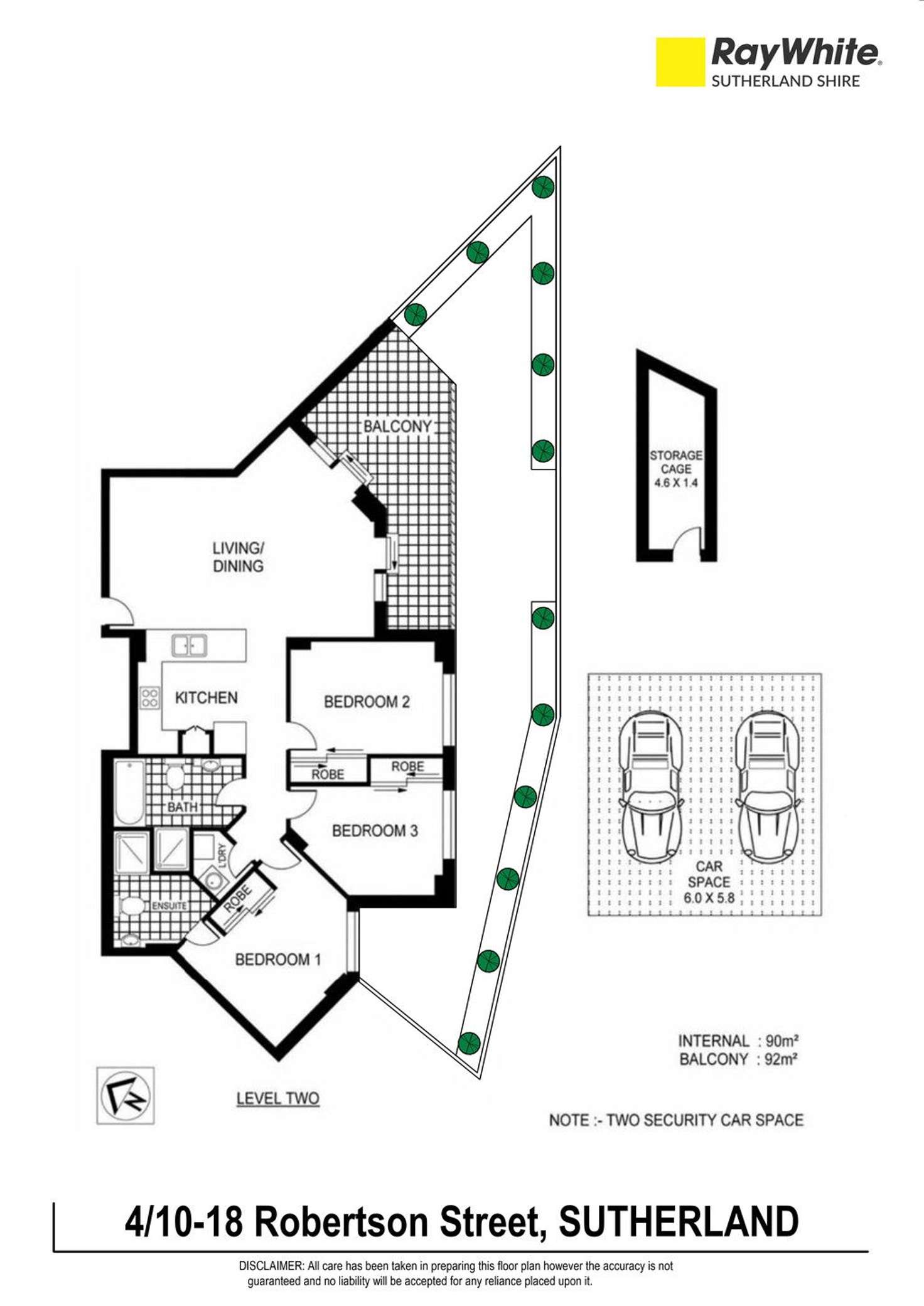 Floorplan of Homely unit listing, 4/10-18 Robertson Street, Sutherland NSW 2232