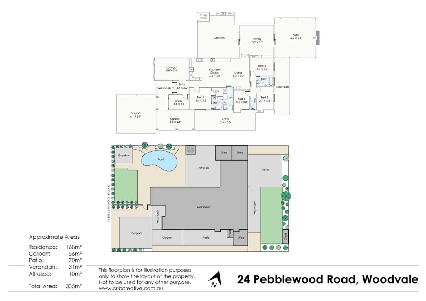 Floorplan of Homely house listing, 24 Pebblewood Road, Woodvale WA 6026