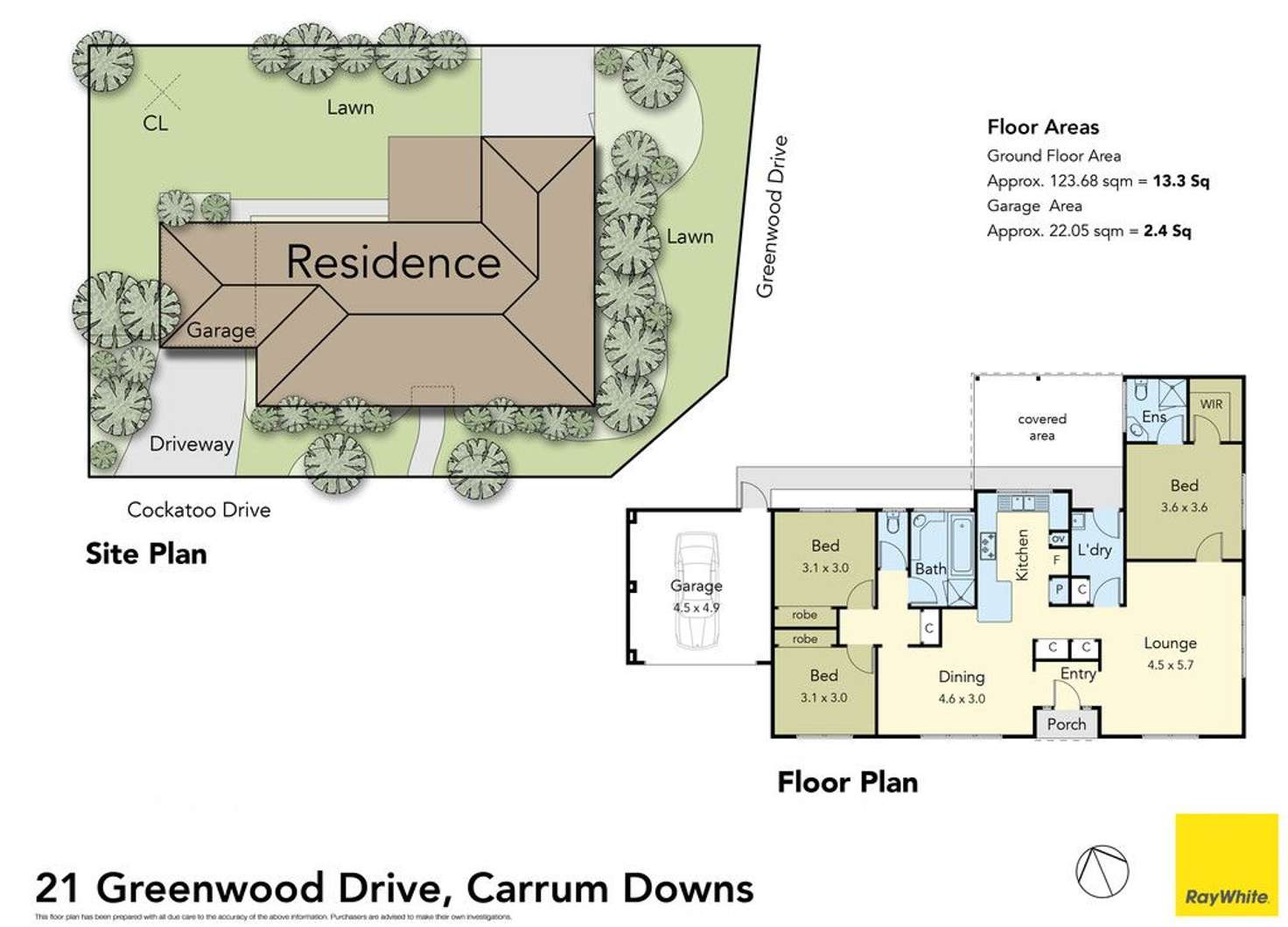 Floorplan of Homely house listing, 21 Greenwood Drive, Carrum Downs VIC 3201