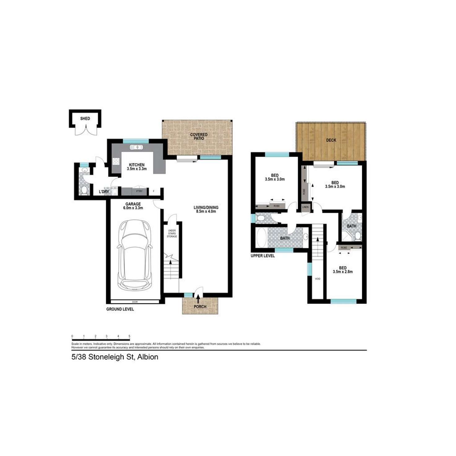 Floorplan of Homely townhouse listing, 5/38 Stoneleigh Street, Albion QLD 4010