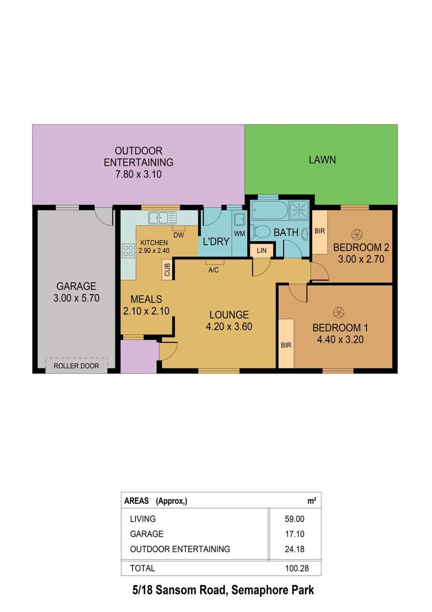 Floorplan of Homely unit listing, 5/18 Sansom Road, Semaphore Park SA 5019