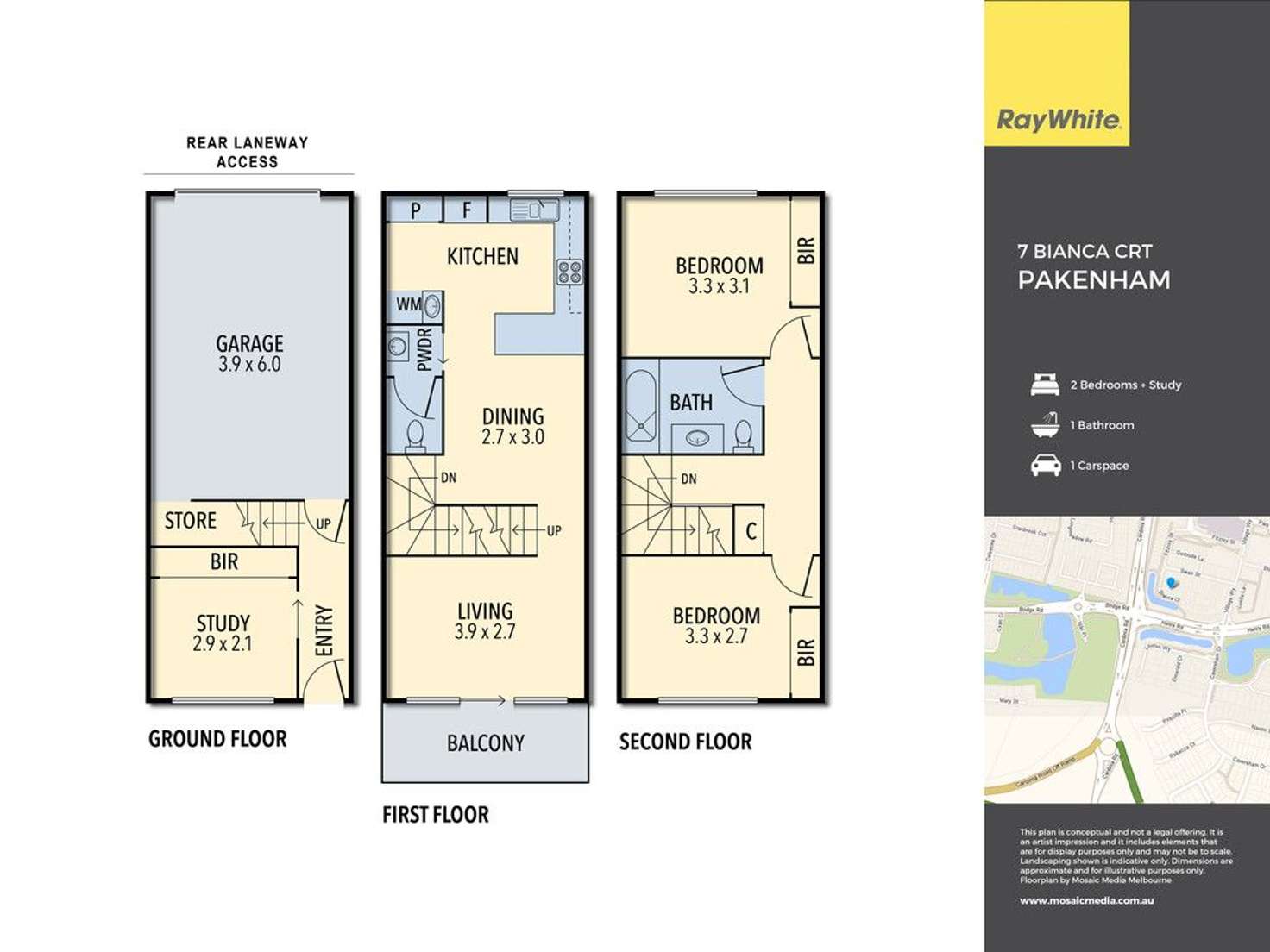 Floorplan of Homely unit listing, 9/1 Village Way, Pakenham VIC 3810