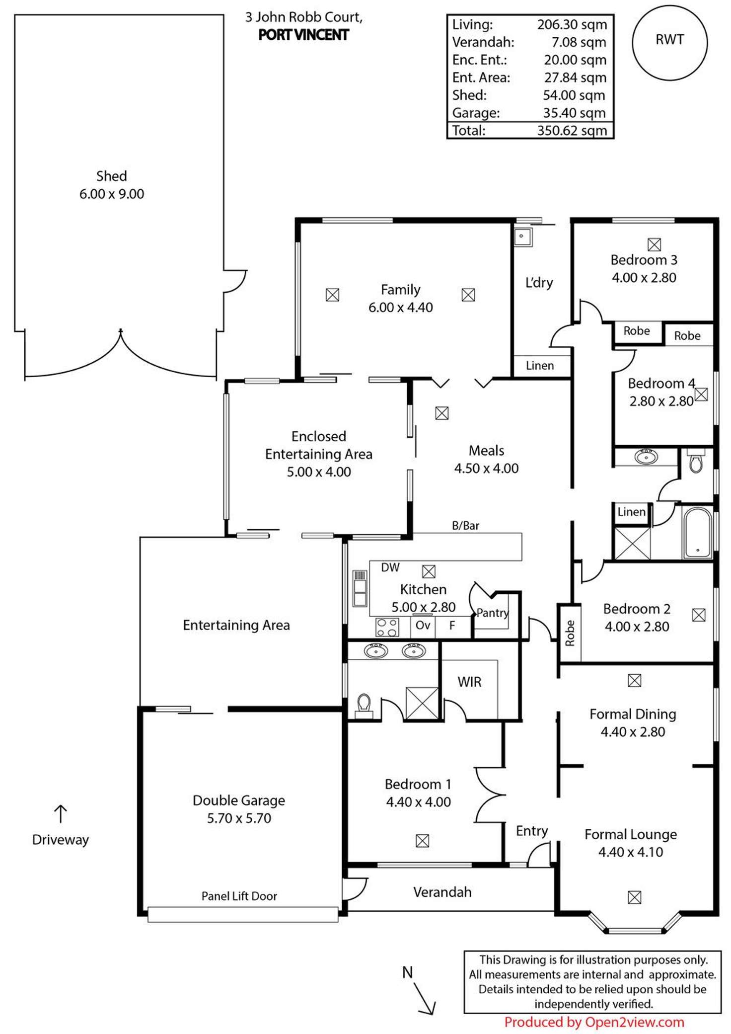 Floorplan of Homely house listing, 3 John Robb Court, Port Vincent SA 5581