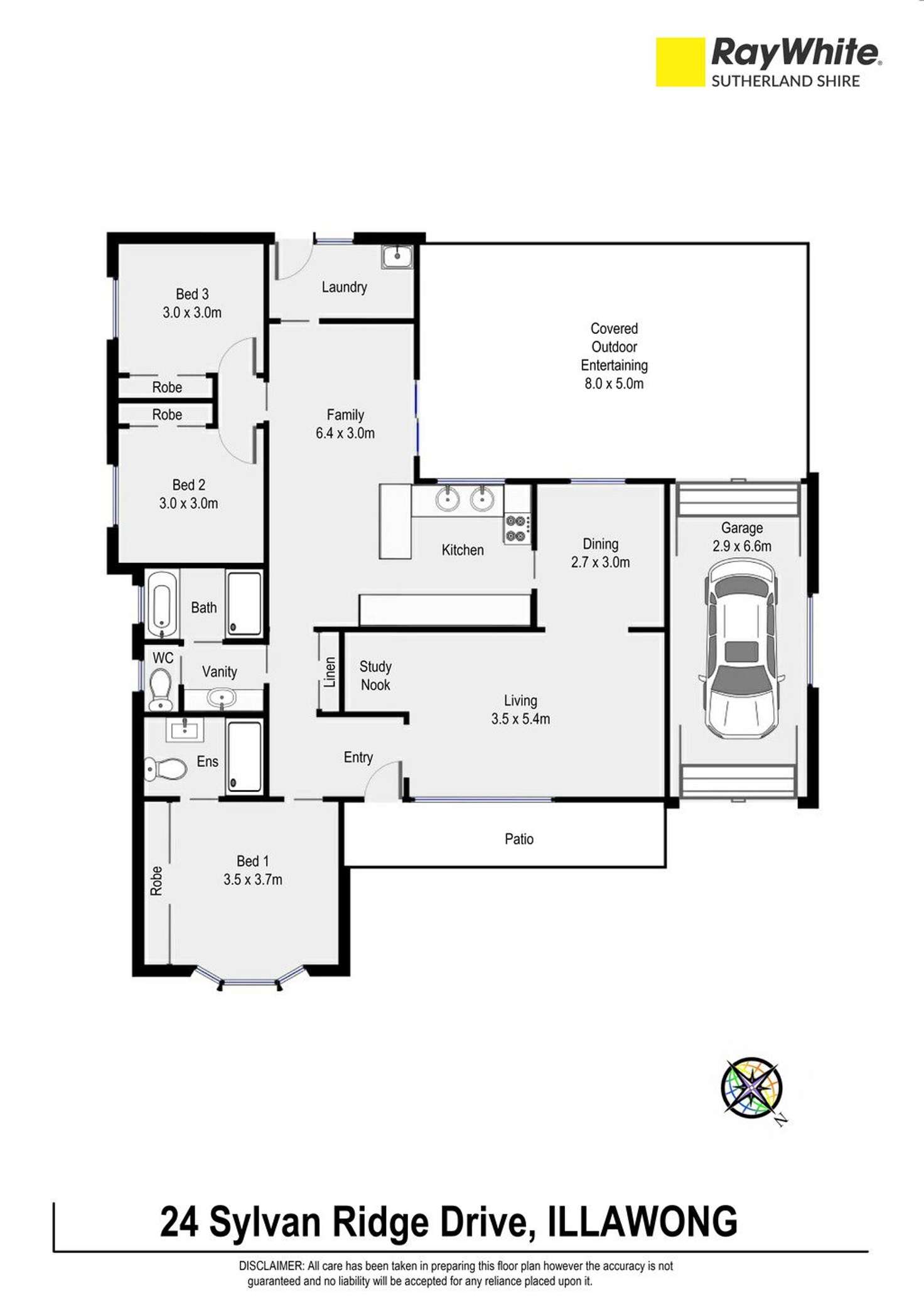 Floorplan of Homely house listing, 24 Sylvan Ridge Drive, Illawong NSW 2234