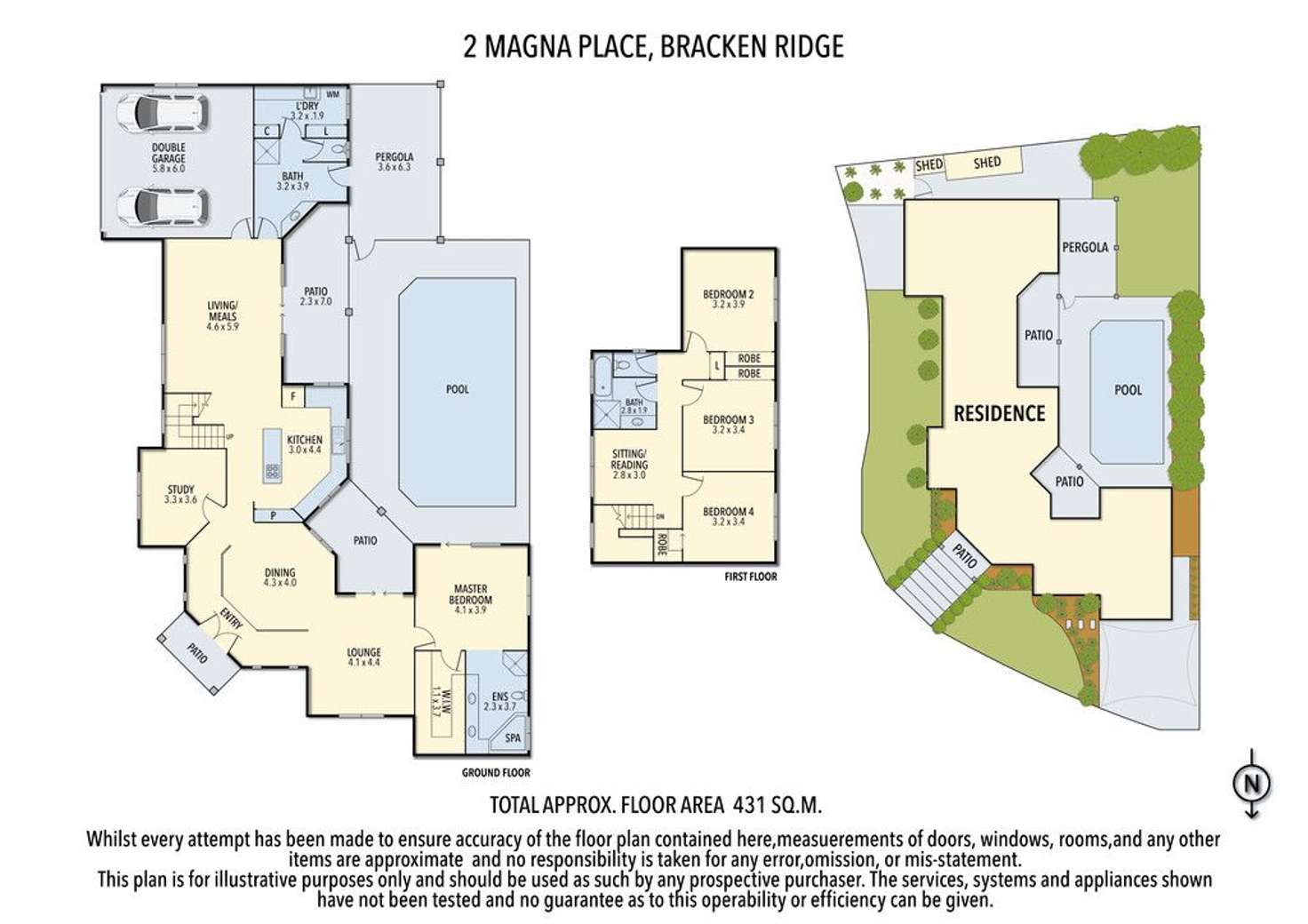 Floorplan of Homely house listing, 2 Magna Place, Bracken Ridge QLD 4017