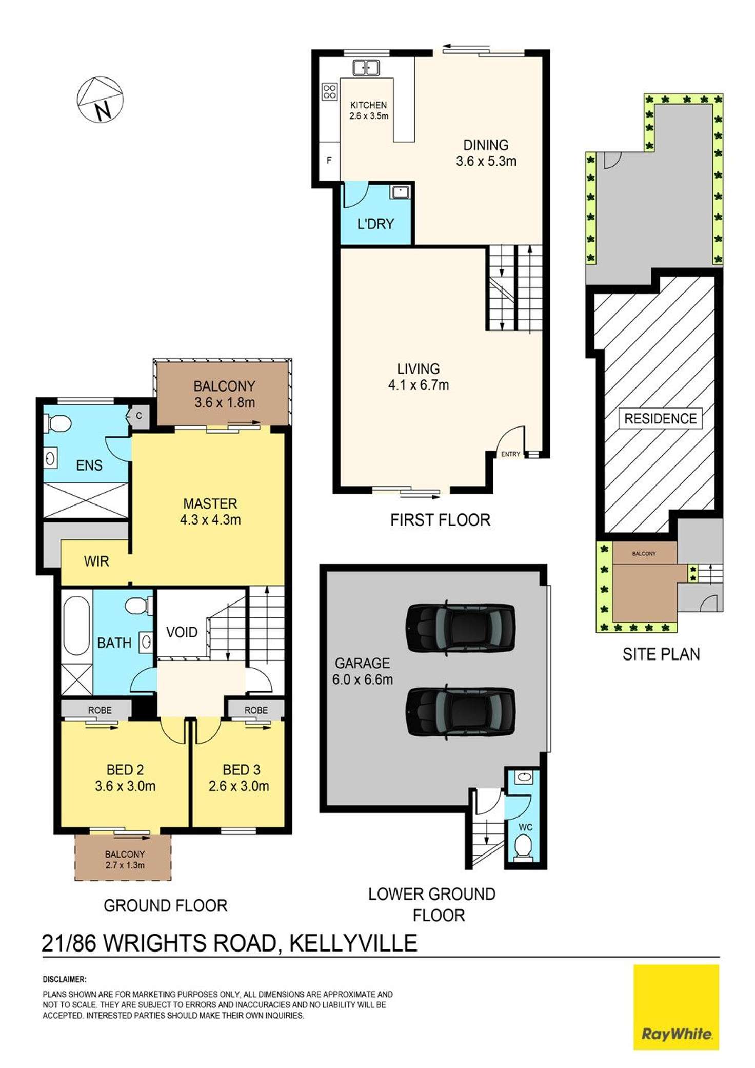 Floorplan of Homely townhouse listing, 21/86 Wrights Road, Kellyville NSW 2155