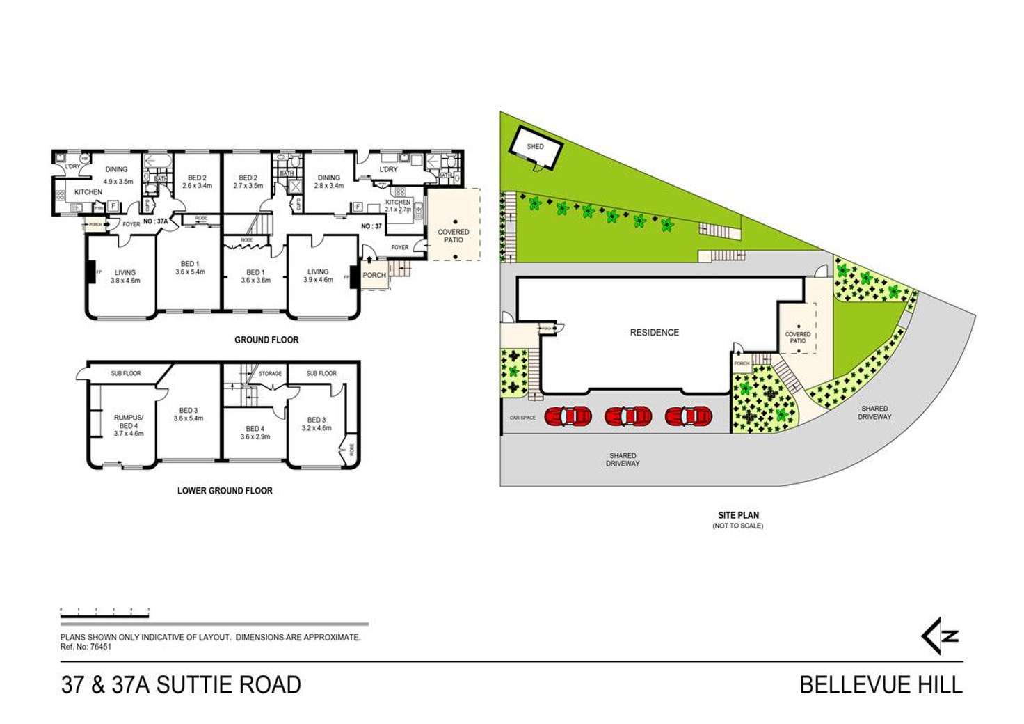 Floorplan of Homely house listing, 37 & 37A Suttie Road, Bellevue Hill NSW 2023