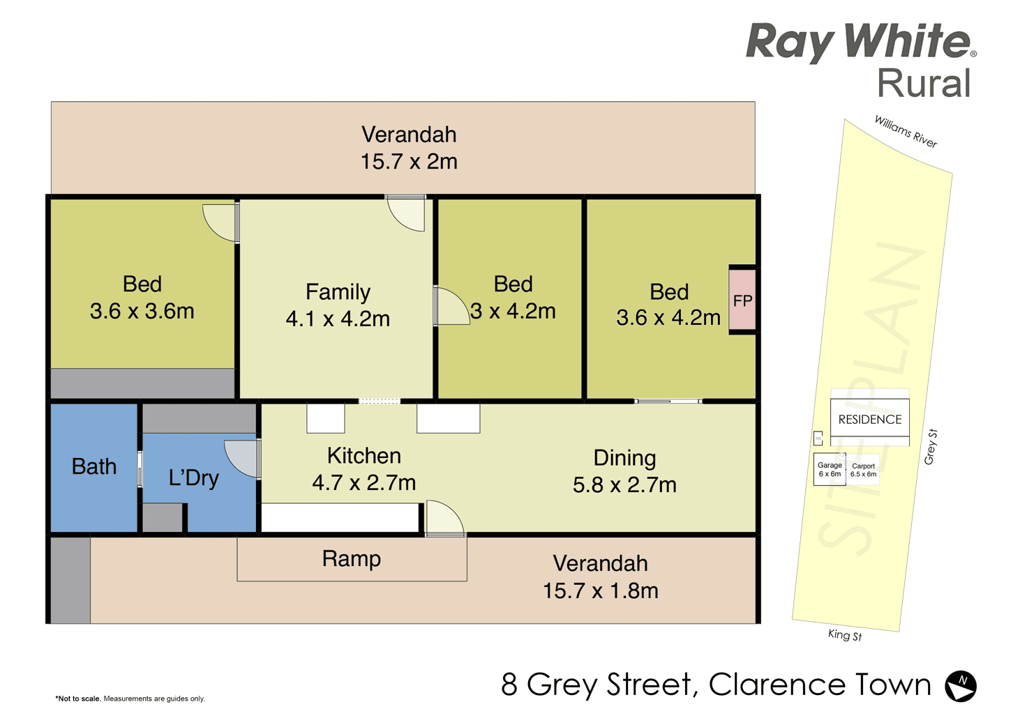 Floorplan of Homely house listing, 8 Grey Street, Clarence Town NSW 2321