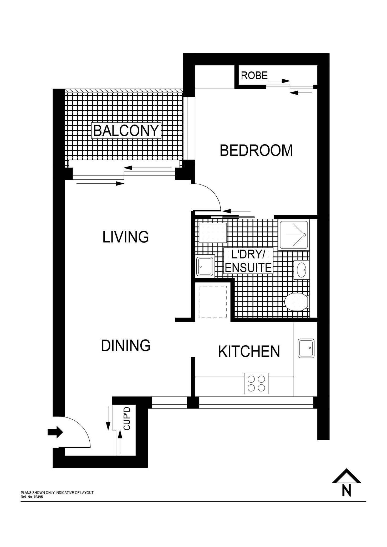 Floorplan of Homely apartment listing, 30/58 Bennelong Crescent, Macquarie ACT 2614