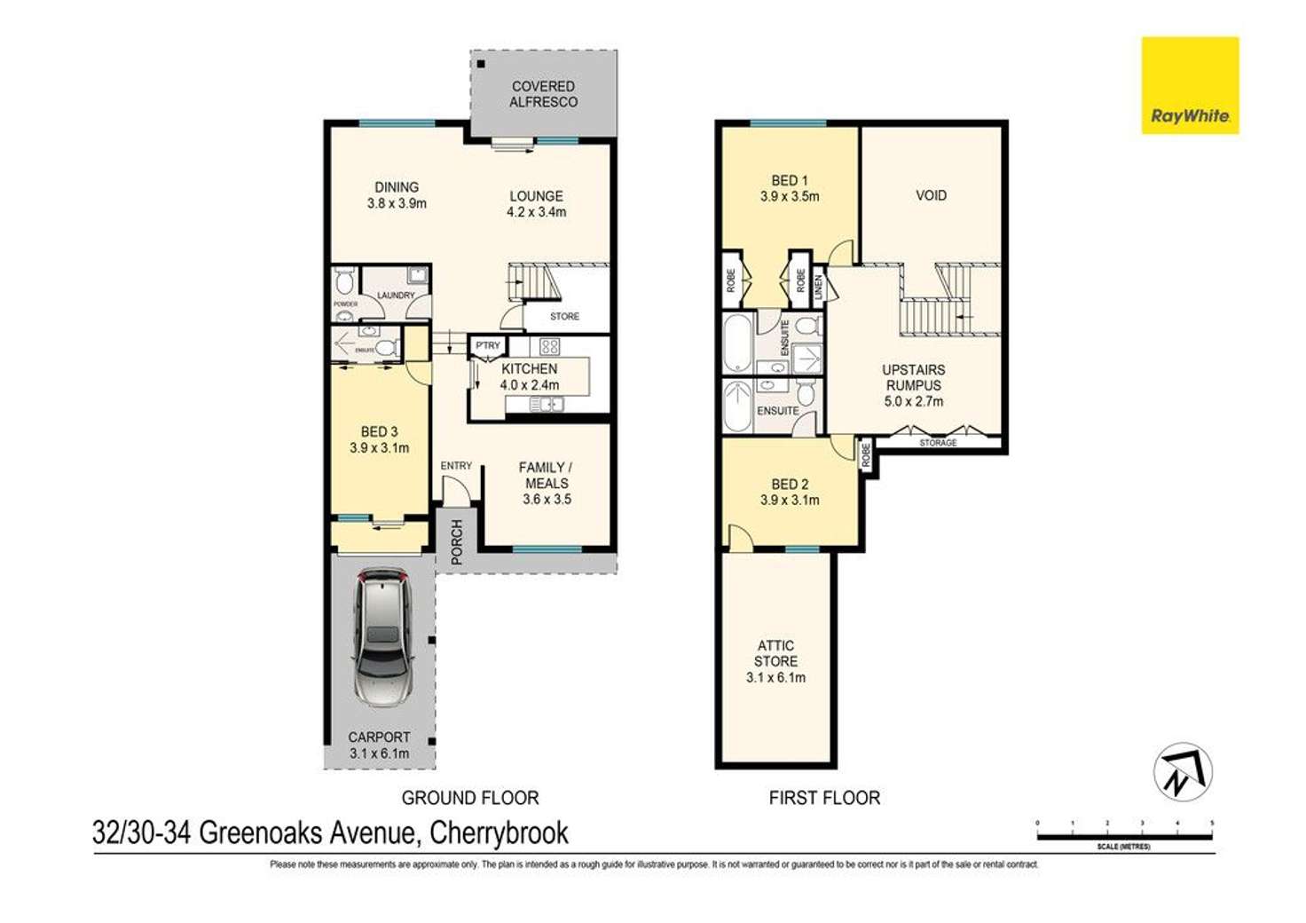 Floorplan of Homely townhouse listing, 32/30-34 Greenoaks Avenue, Cherrybrook NSW 2126