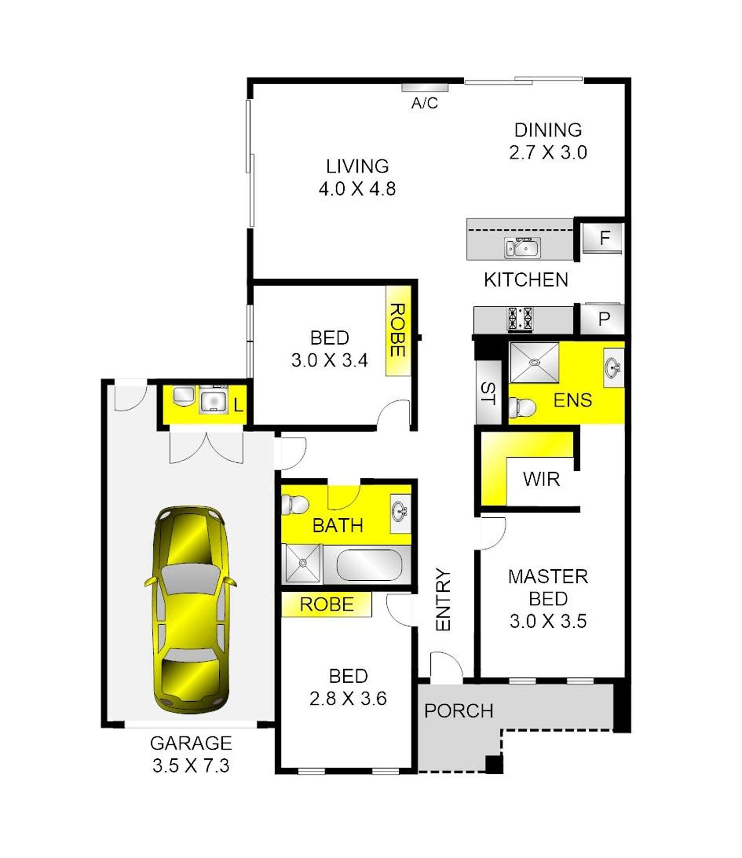 Floorplan of Homely house listing, 32A Princes Highway, Norlane VIC 3214