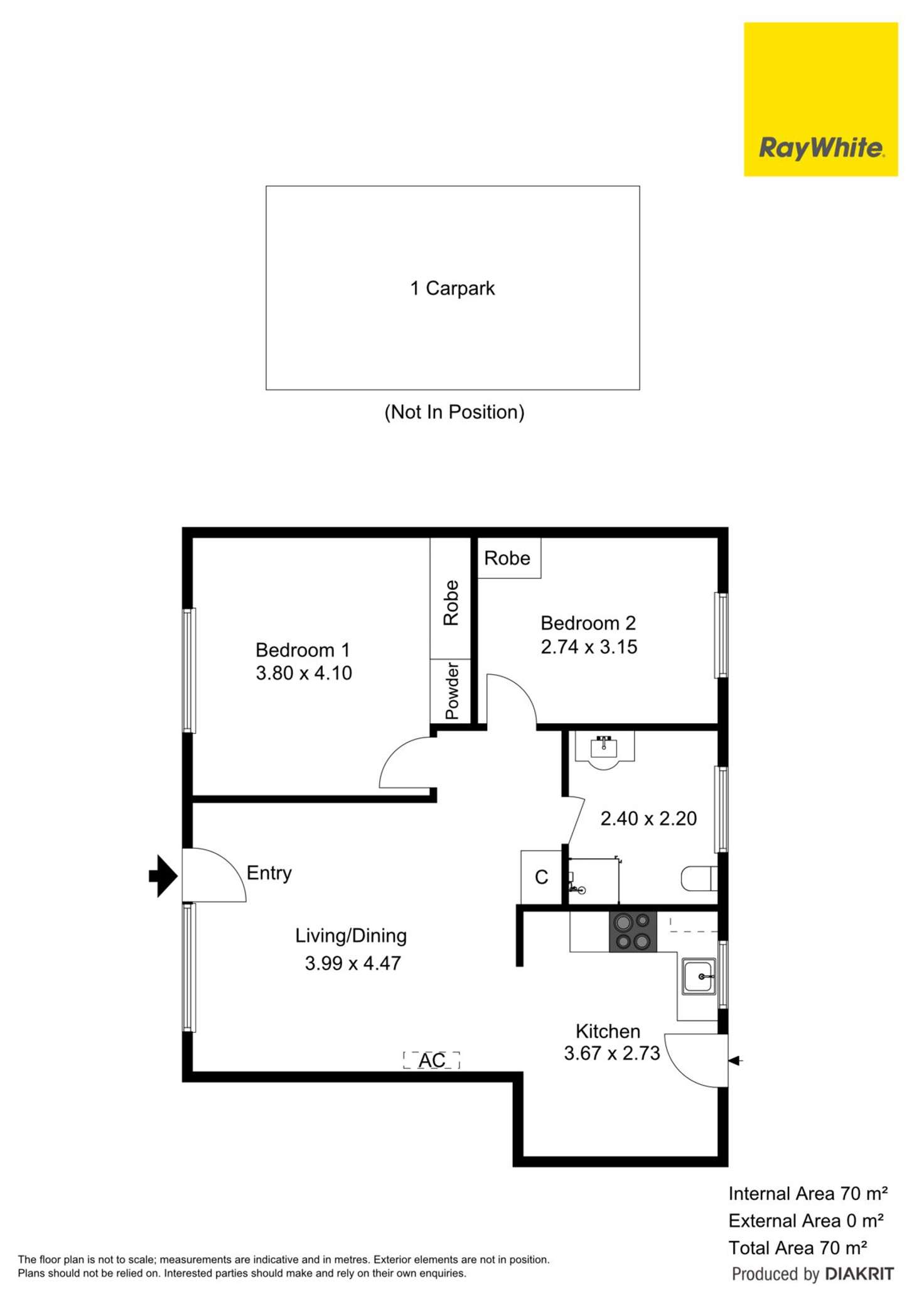 Floorplan of Homely unit listing, 2/9 Henry Street, Plympton SA 5038