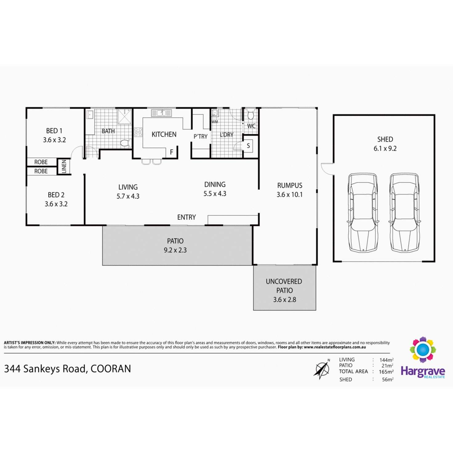 Floorplan of Homely house listing, 344 Sankeys Road, Cooran QLD 4569