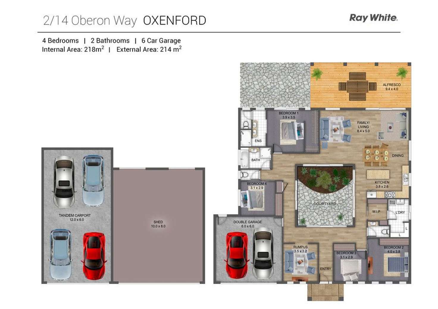 Floorplan of Homely house listing, 14B Oberon Way, Oxenford QLD 4210