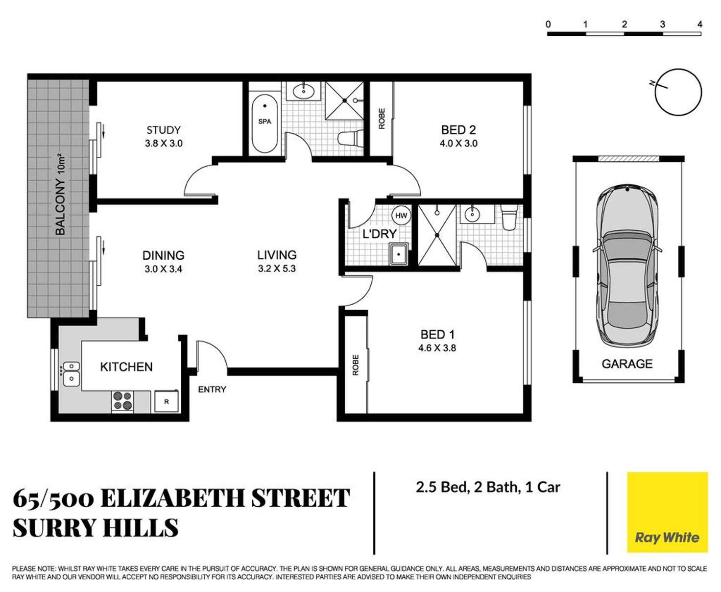 Floorplan of Homely apartment listing, 65/500 Elizabeth Street, Surry Hills NSW 2010