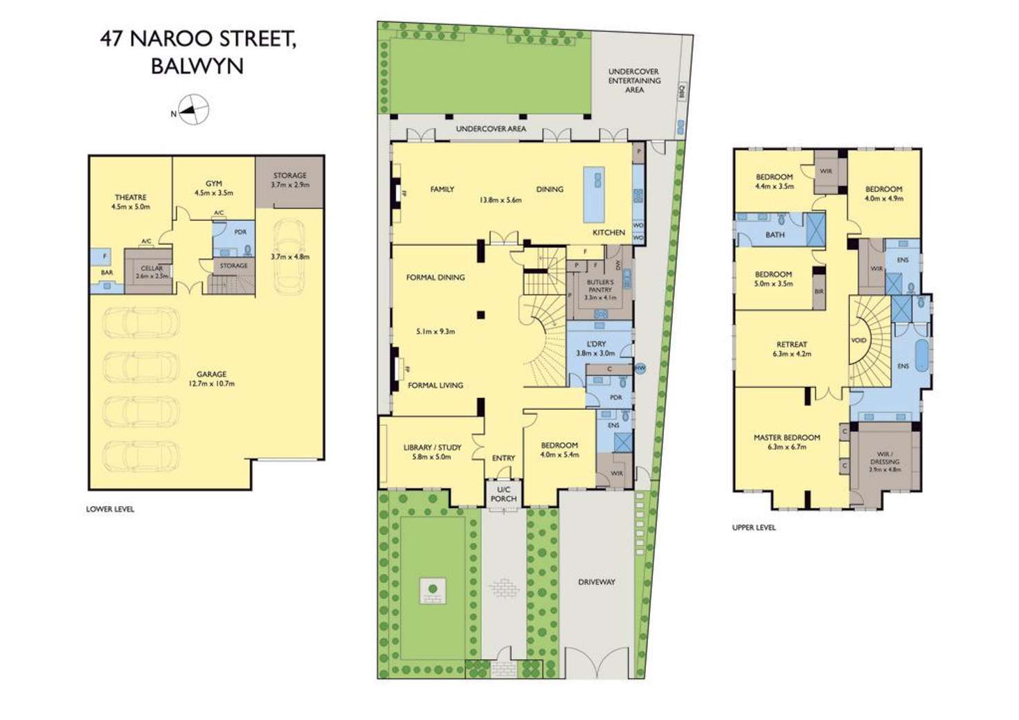 Floorplan of Homely house listing, 47 Naroo Street, Balwyn VIC 3103