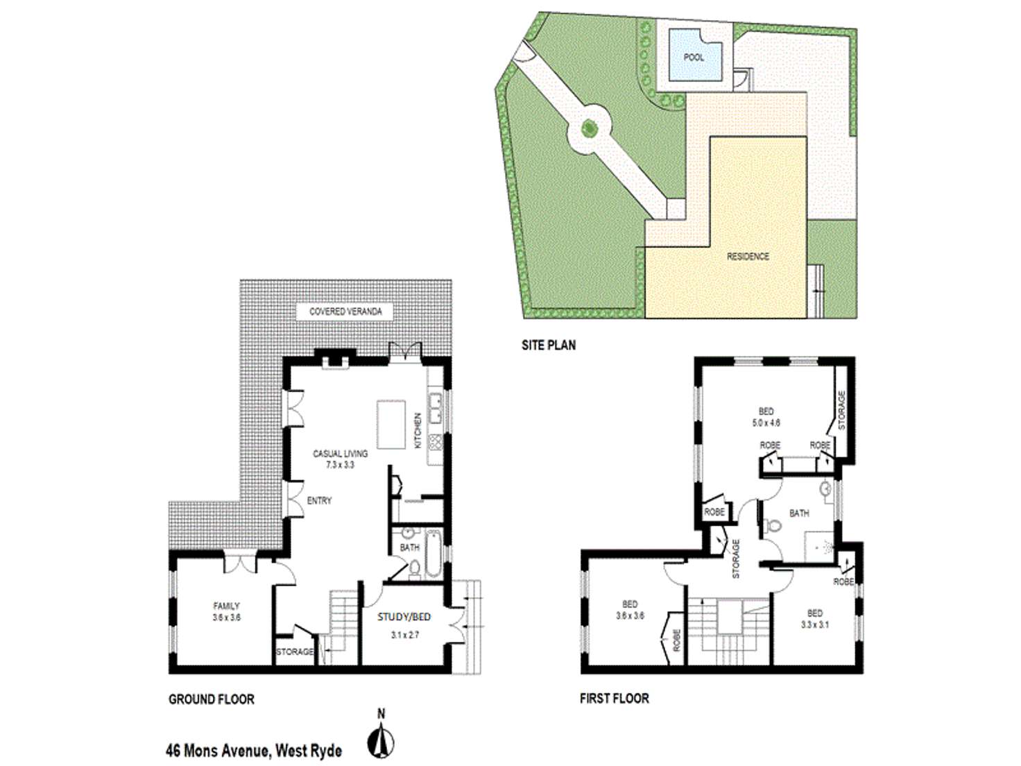 Floorplan of Homely house listing, 46a Mons Avenue, West Ryde NSW 2114