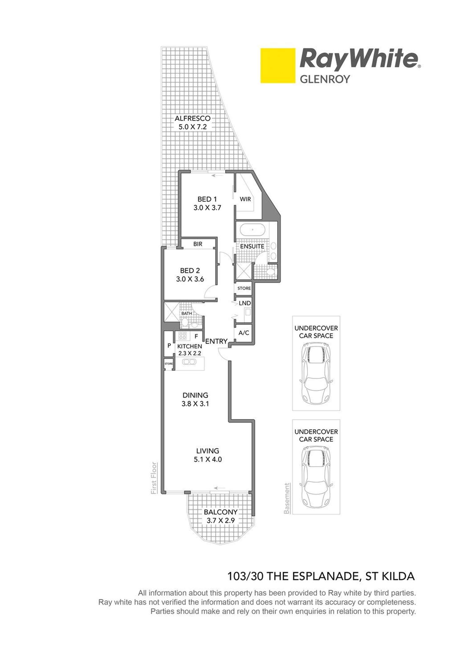 Floorplan of Homely apartment listing, 103/30 The Esplanade, St Kilda VIC 3182